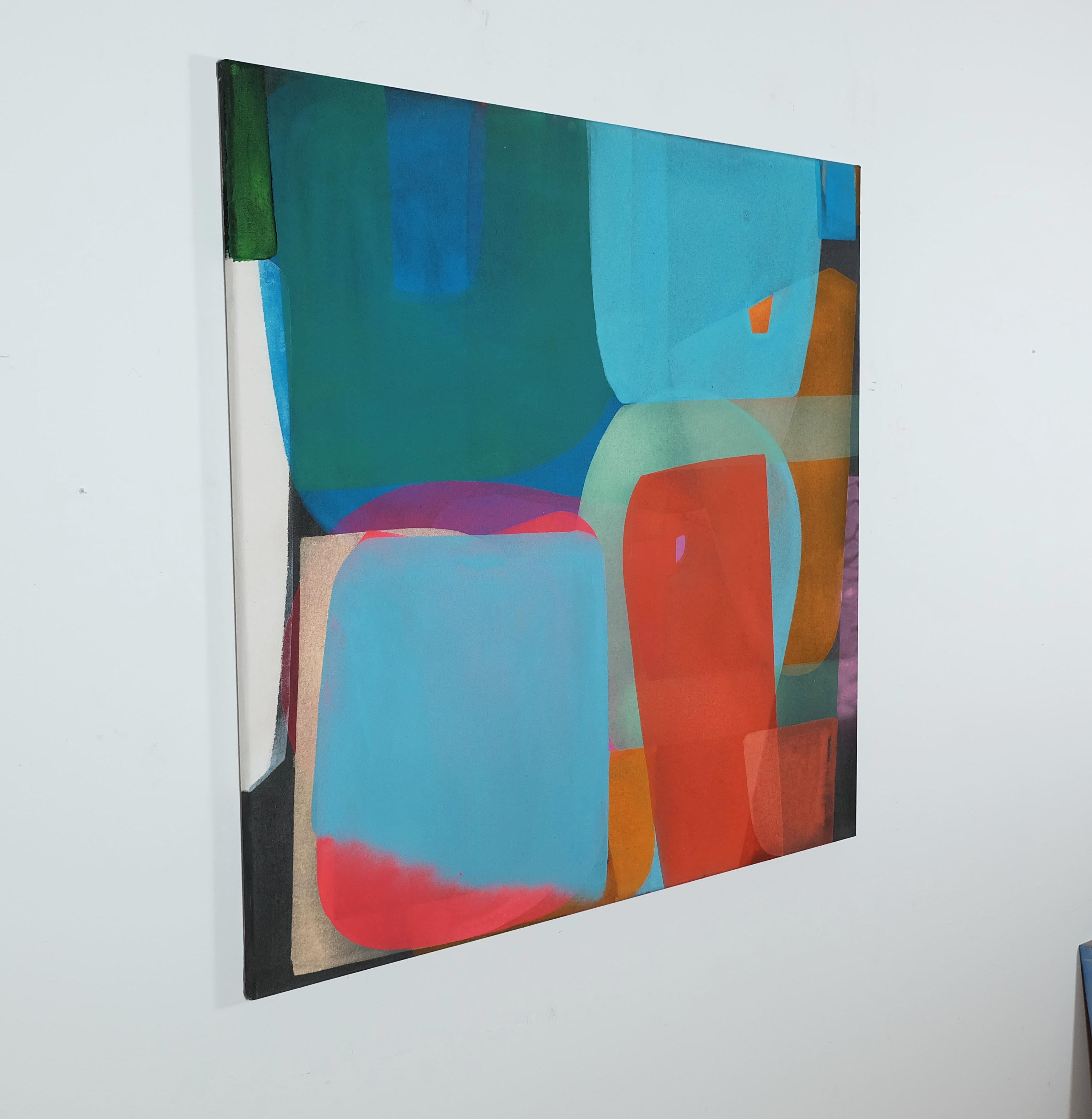 Giardino - di Christof Kindlinger Pittura astratta contemporanea in campo cromatico in vendita 7