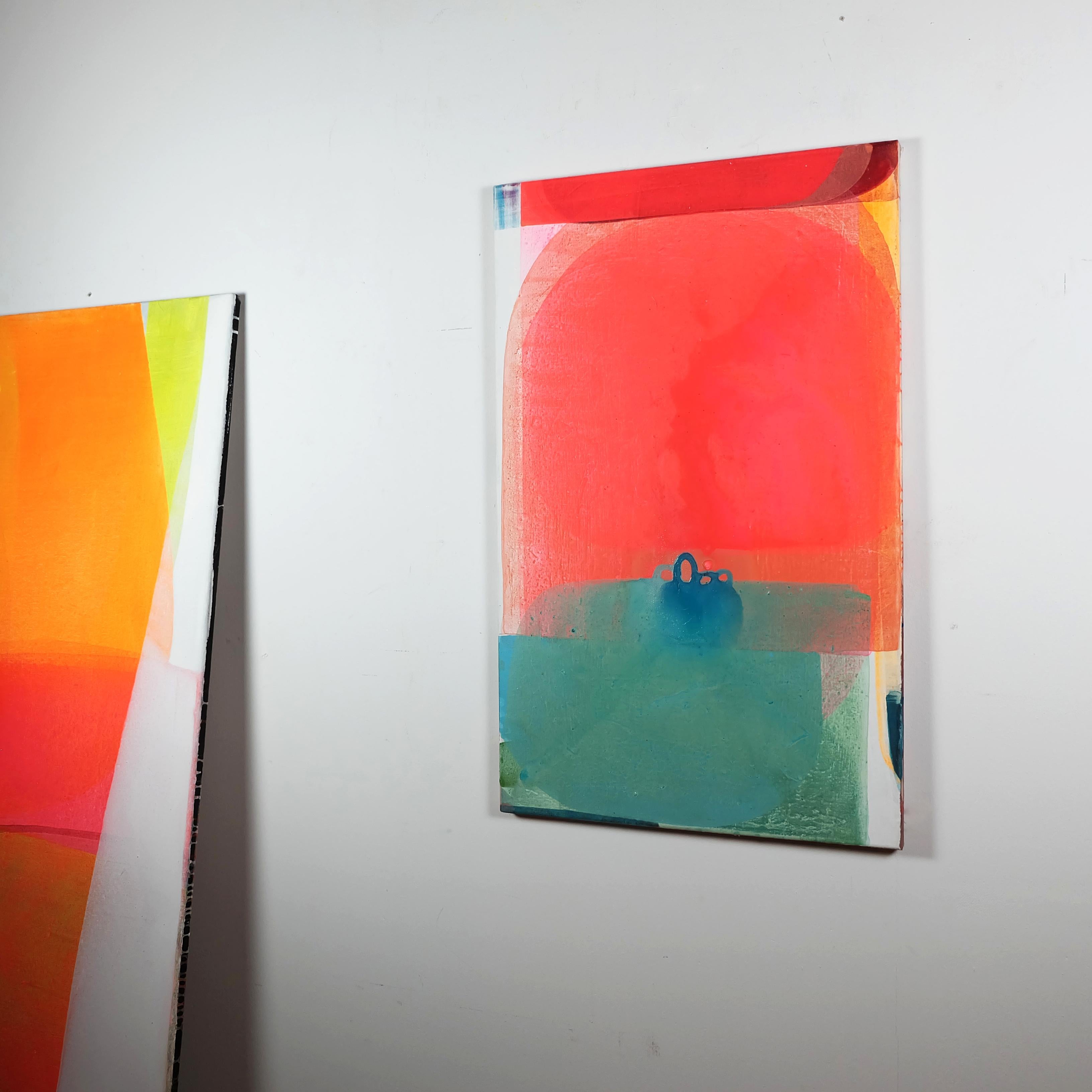 Leuchten - di Christof Kindlinger Pittura astratta contemporanea in campo cromatico 11