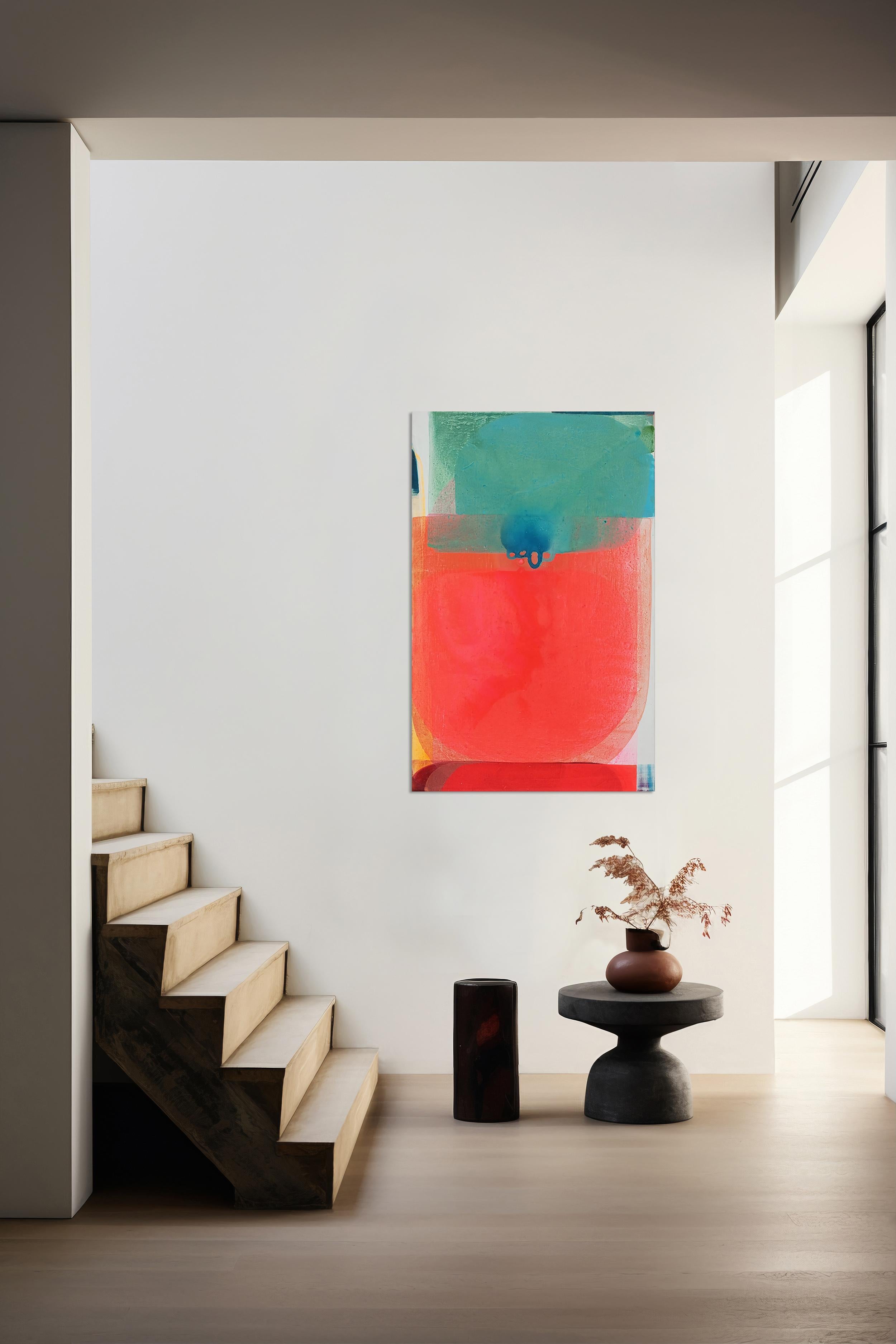 Leuchten - di Christof Kindlinger Pittura astratta contemporanea in campo cromatico 8
