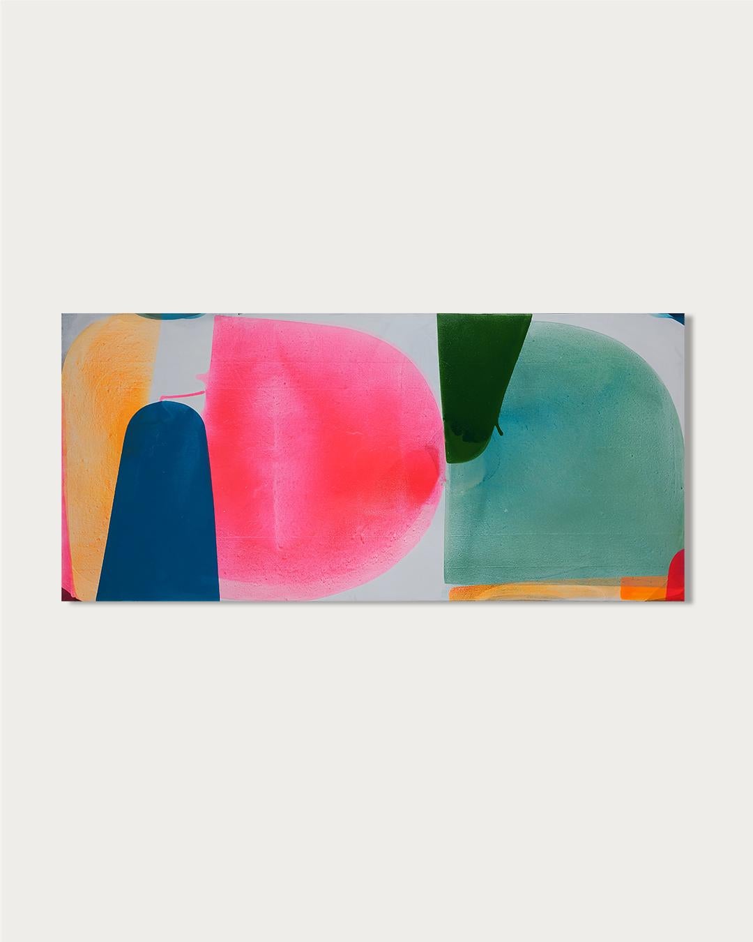 Meeting 2 - di Christof Kindlinger Pittura astratta contemporanea in campo cromatico 1