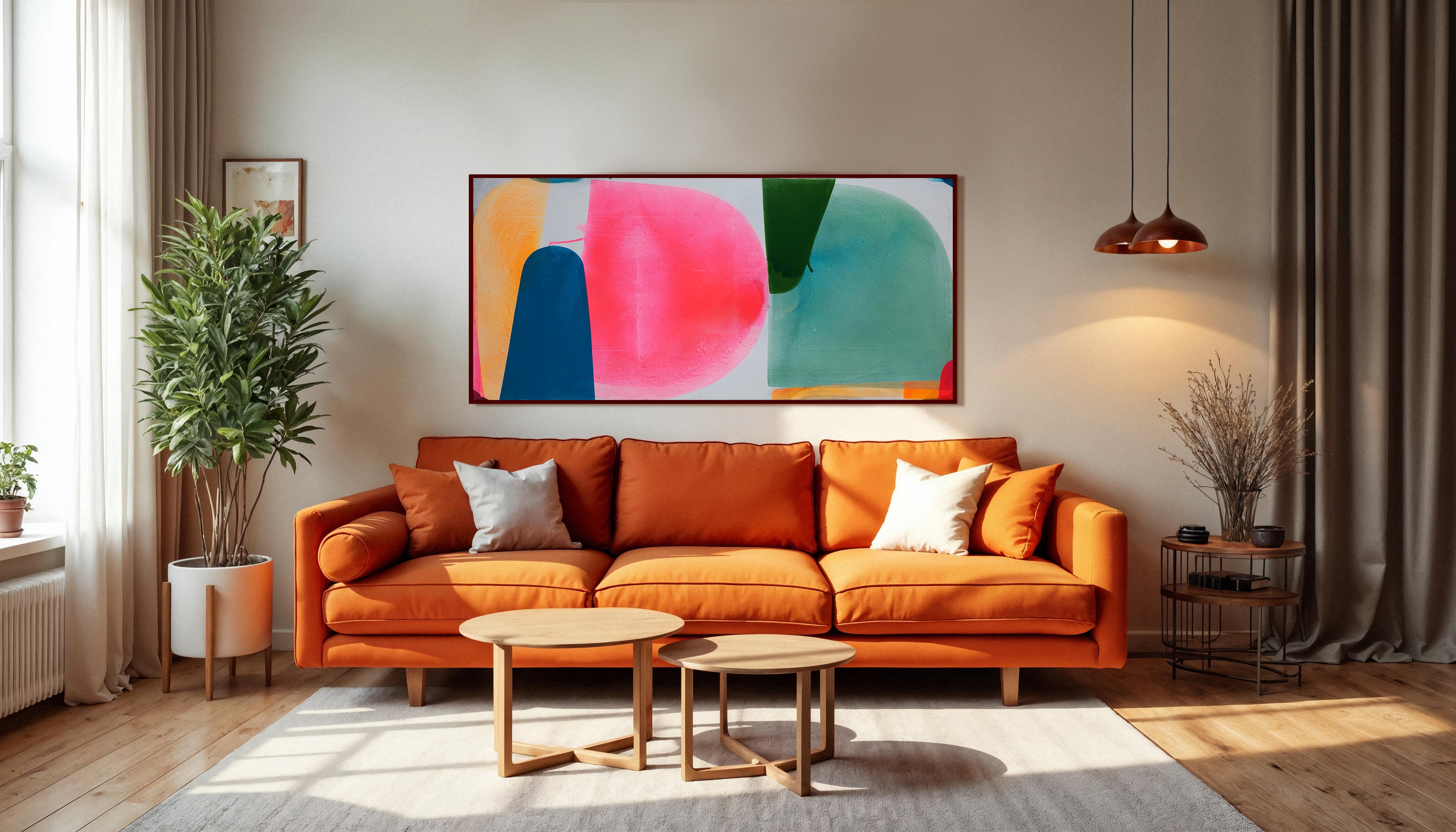 Meeting 2 - di Christof Kindlinger Pittura astratta contemporanea in campo cromatico 3