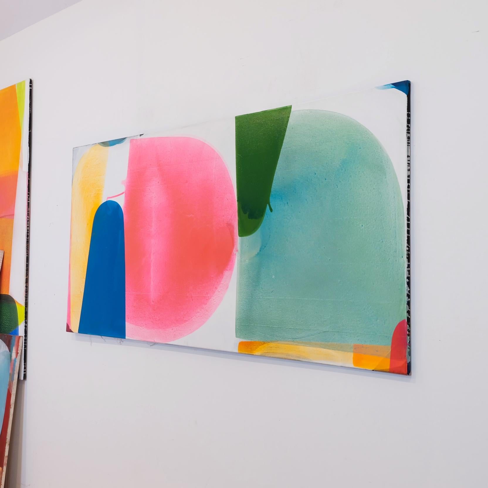 Meeting 2 - di Christof Kindlinger Pittura astratta contemporanea in campo cromatico 6