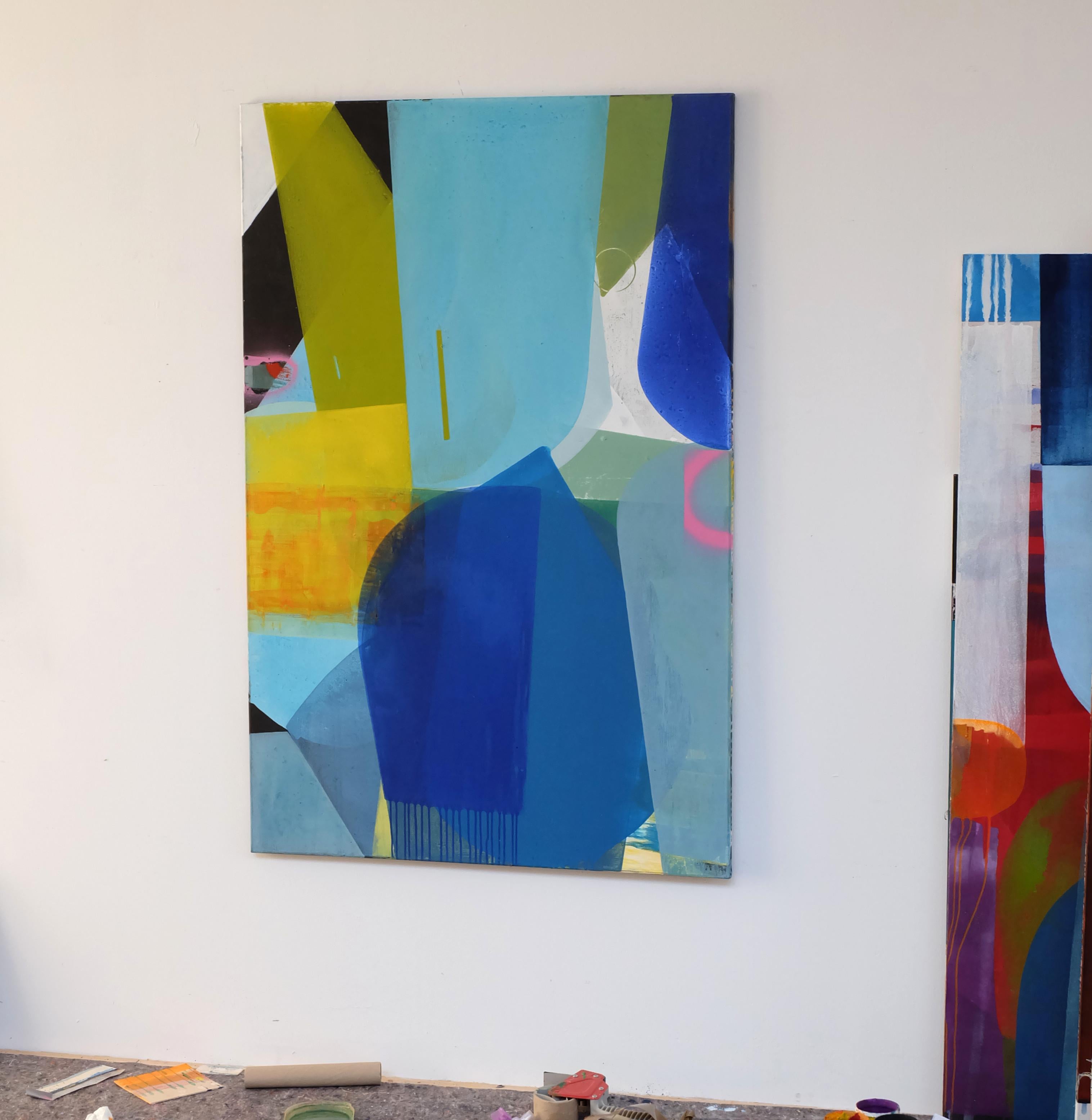 Meeting - by Christof Kindlinger Contemporary abstract colour field Painting For Sale 1