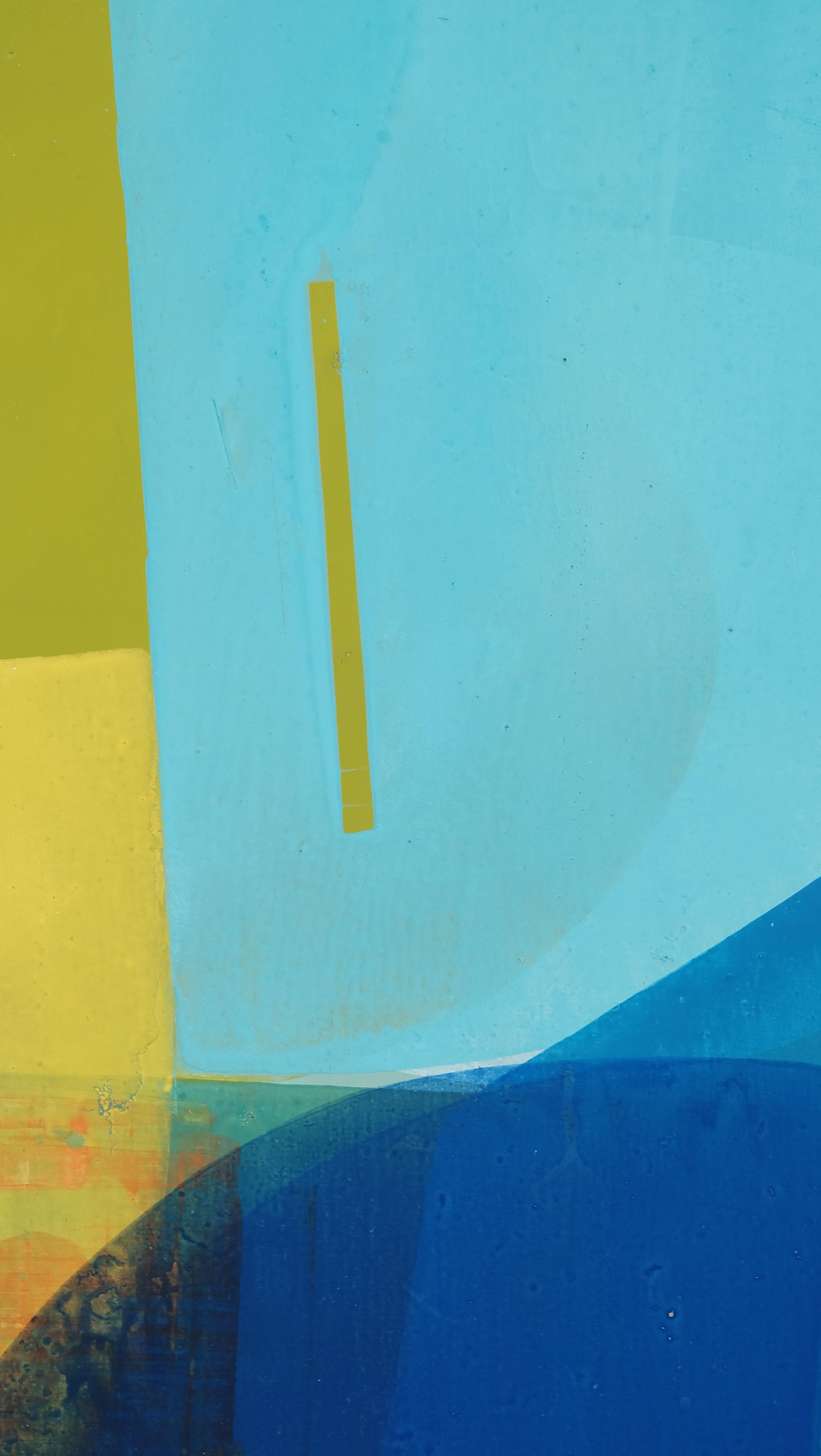 Meeting - by Christof Kindlinger Contemporary abstract colour field Painting For Sale 3