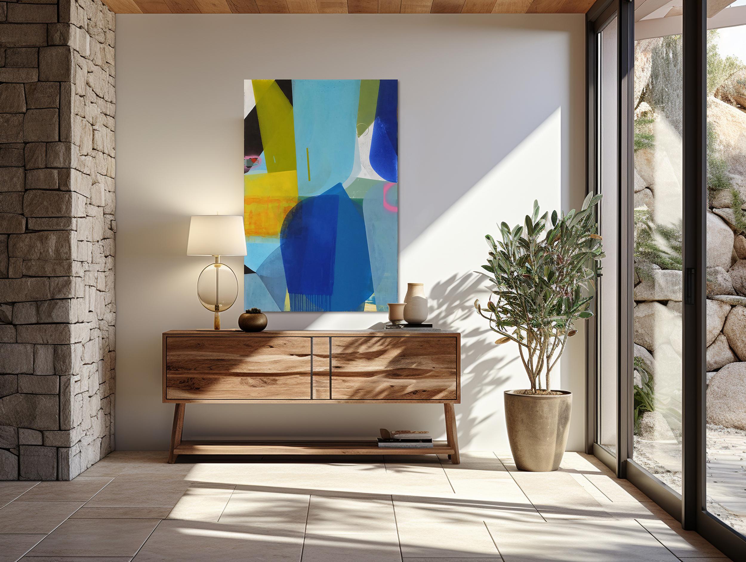 Meeting - by Christof Kindlinger Contemporary abstract colour field Painting For Sale 4
