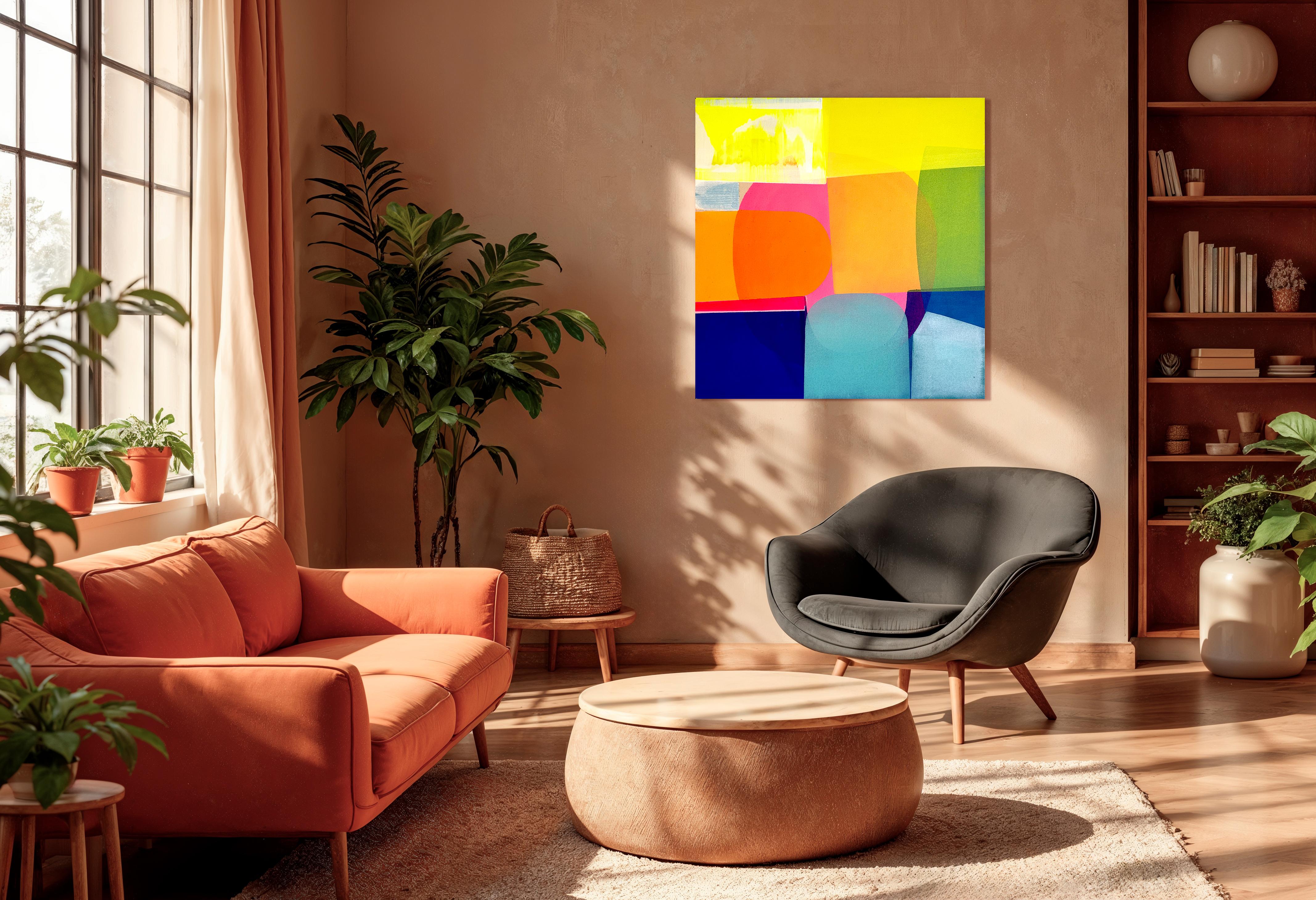 Pattern - by Christof Kindlinger Contemporary abstract colour field Painting For Sale 4