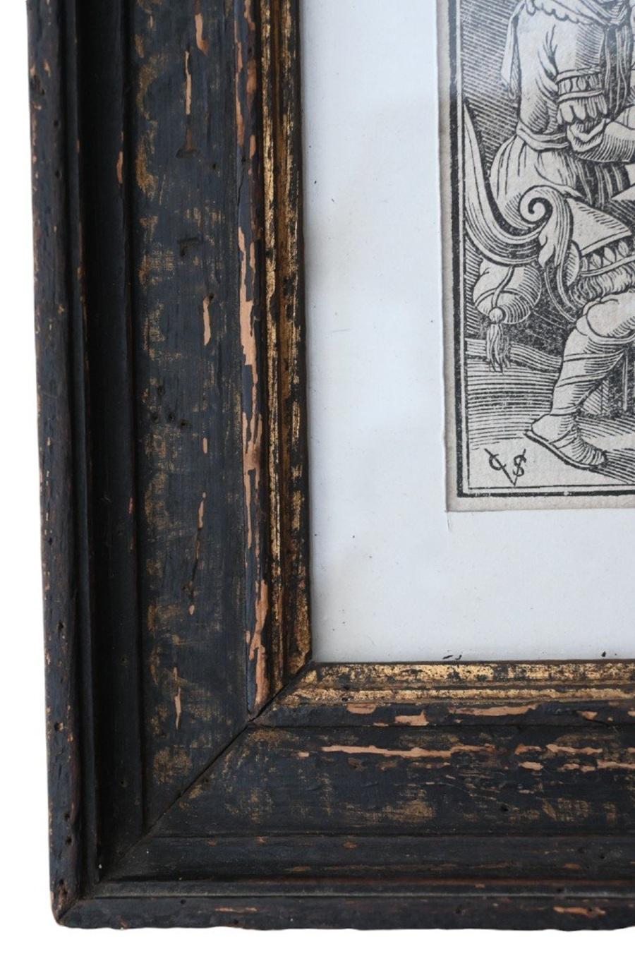 Engraved Christoffel Van Sichem Ii, Dutch (1577 - 1658), Woodcut, 1646, Framed For Sale
