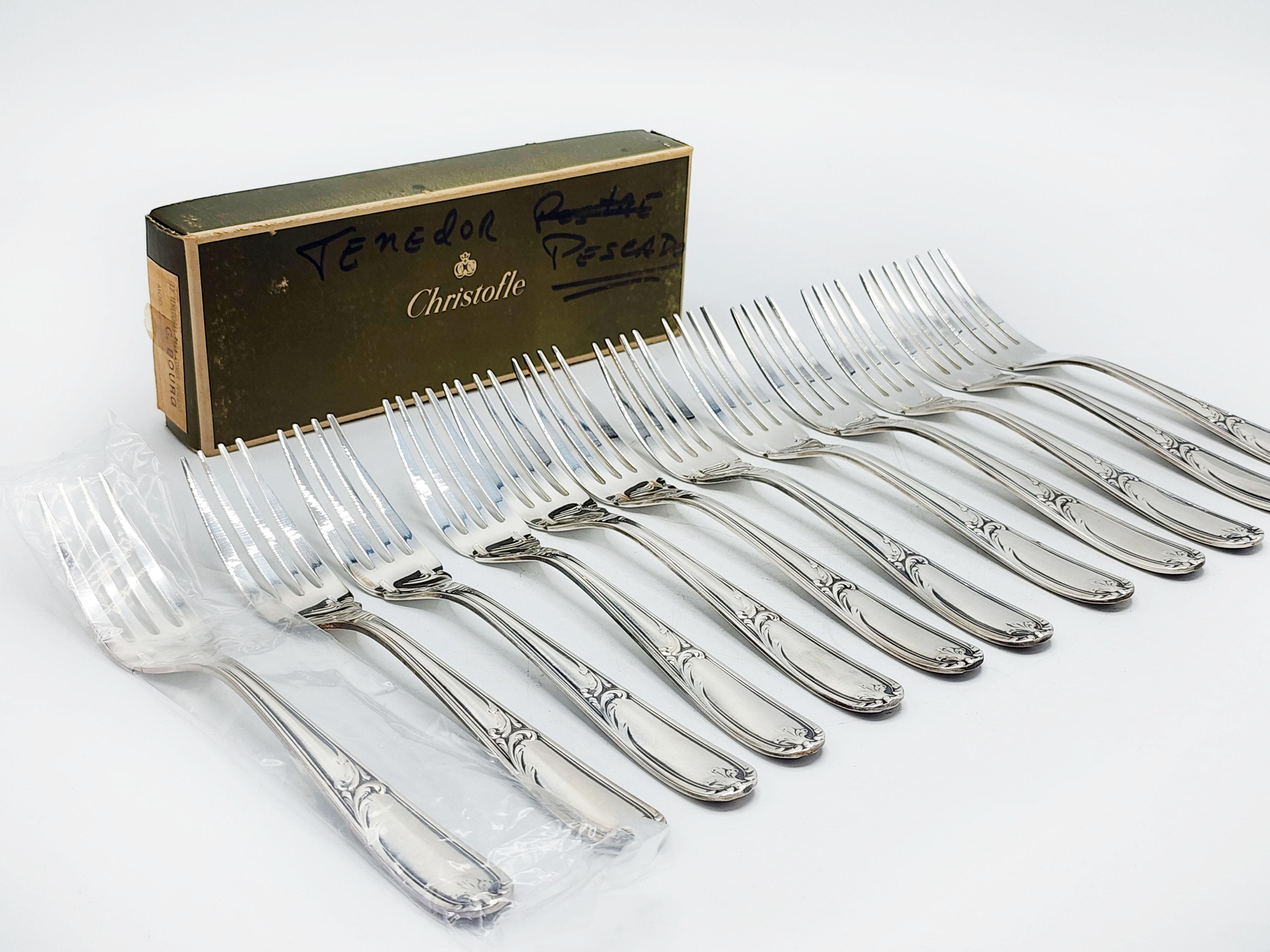 Cubertería de plata Christofle 