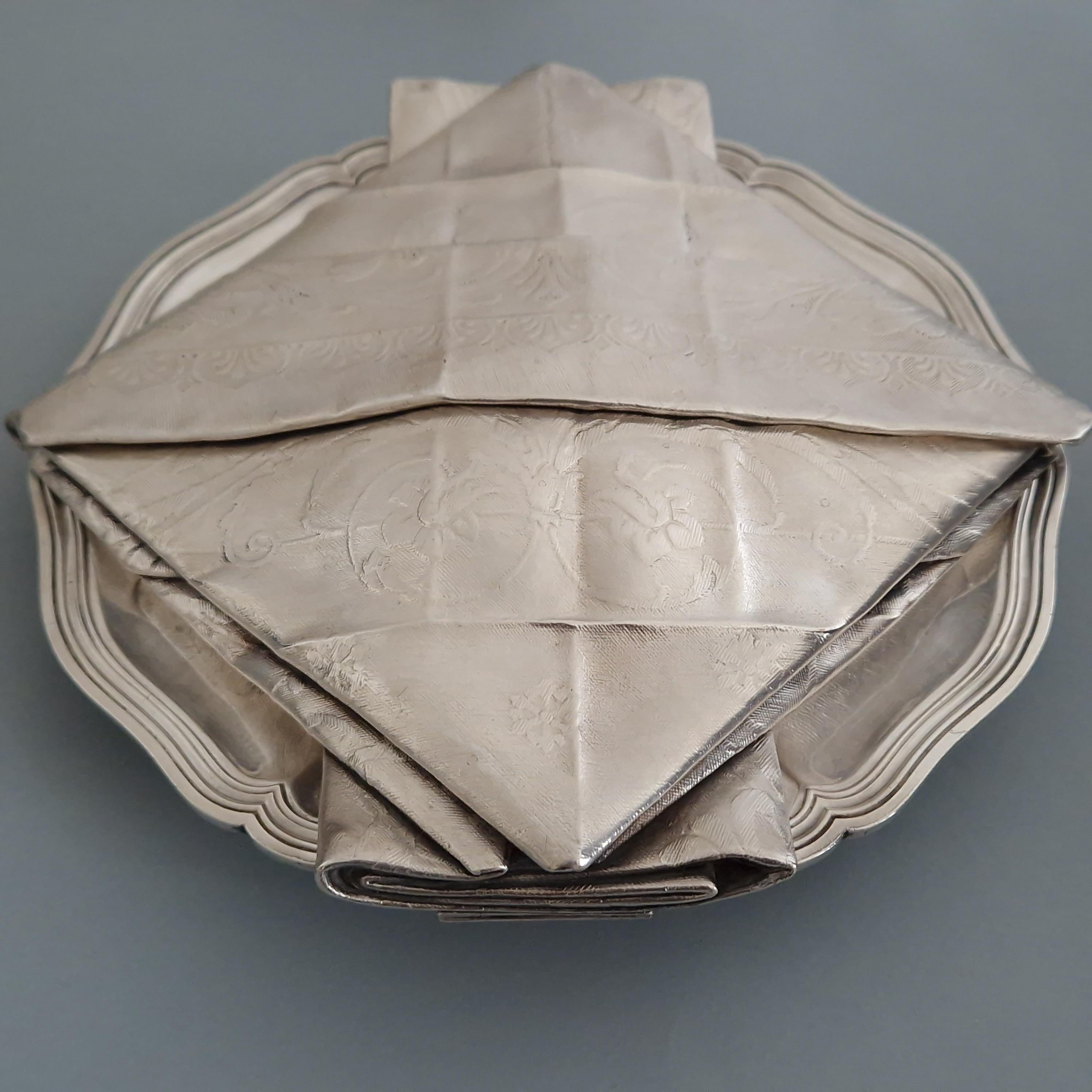 Christofle, 19th Chestnut Plate in Silver Plate 5