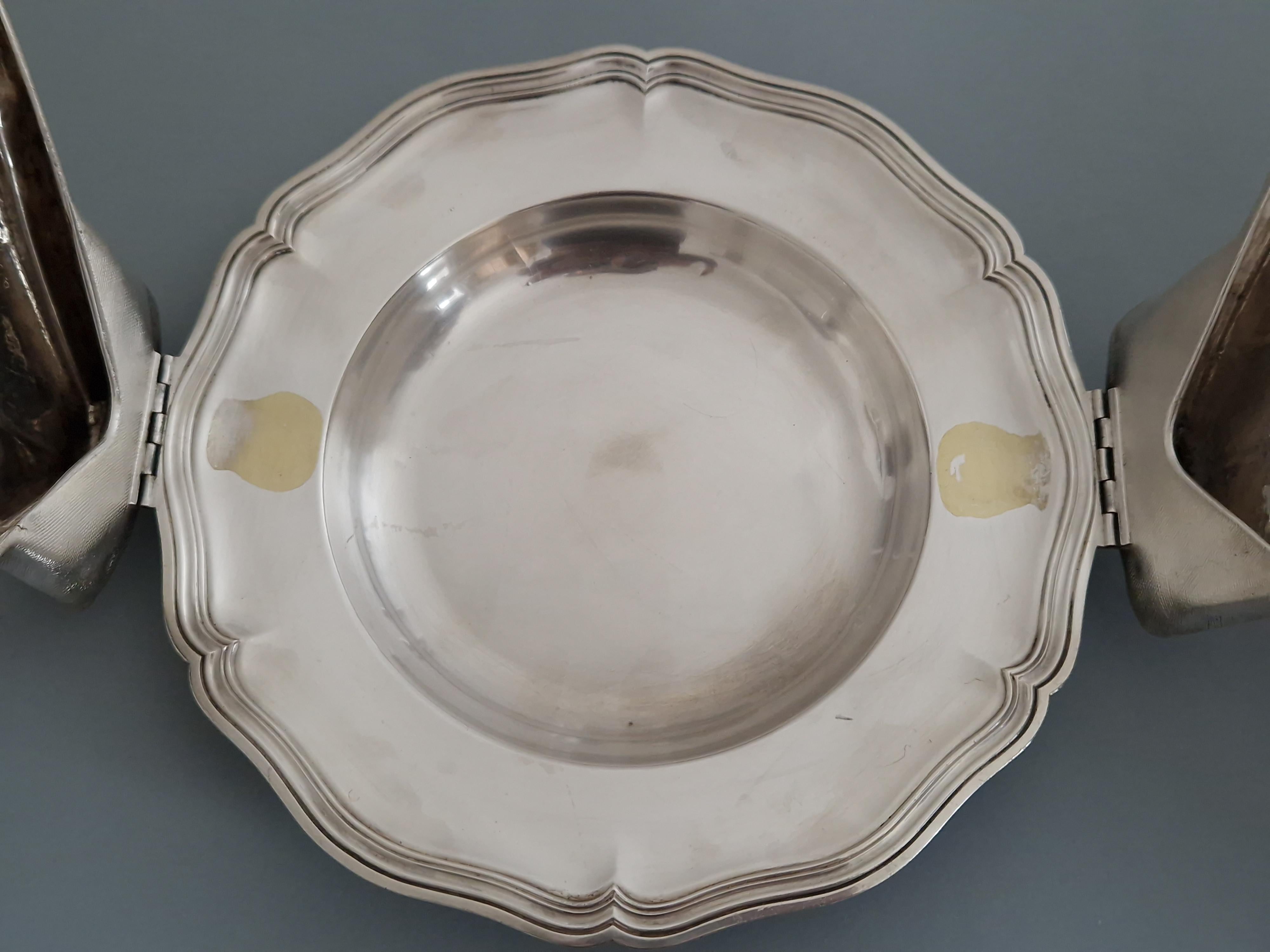 Christofle, 19th Chestnut Plate in Silver Plate 2