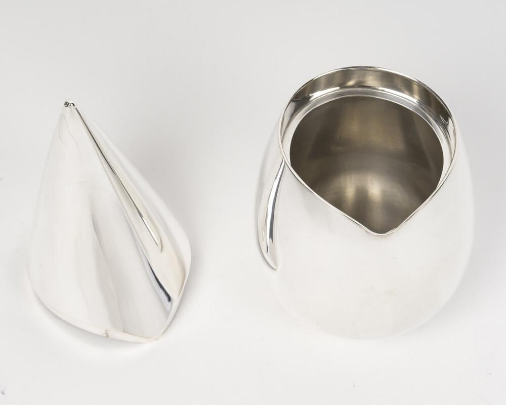 CHRISTOFLE – 21st century modernist solid silver box im Angebot 4