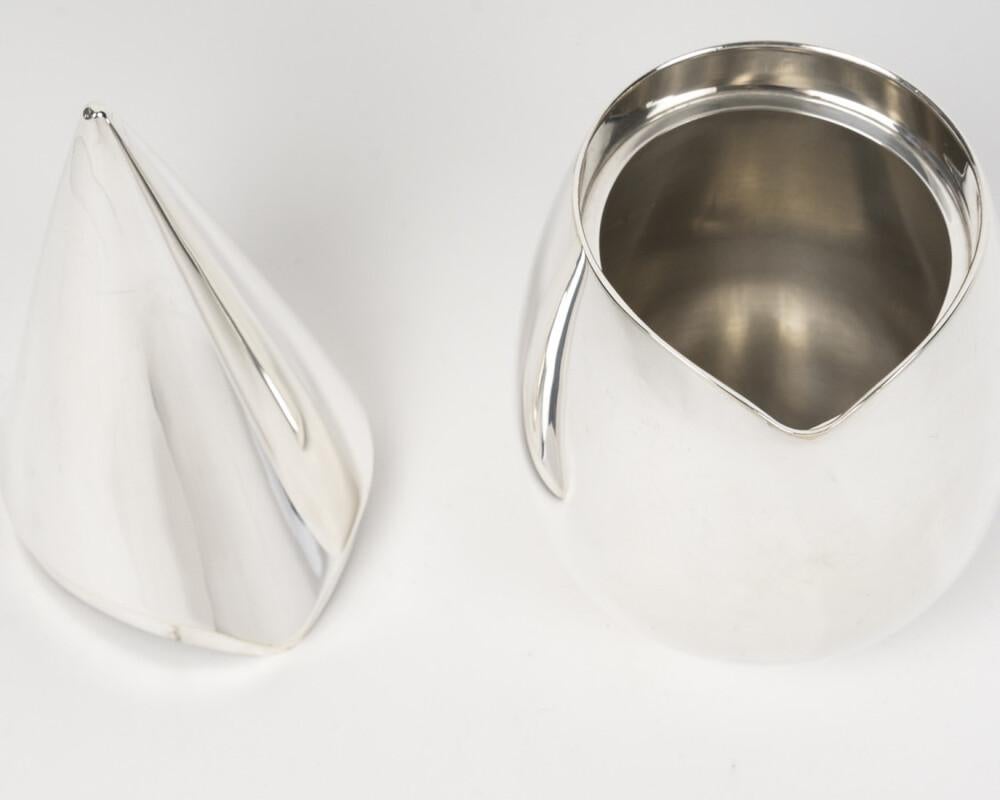 CHRISTOFLE – 21st century modernist solid silver box im Angebot 5