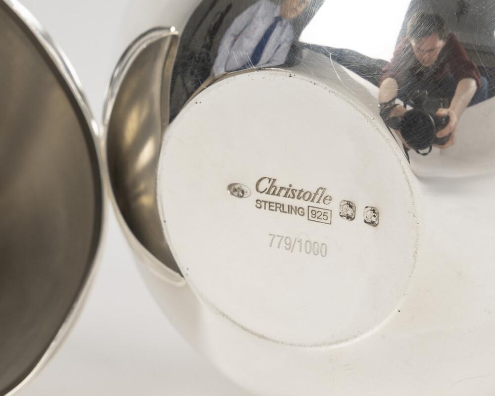 CHRISTOFLE – 21st century modernist solid silver box im Angebot 9