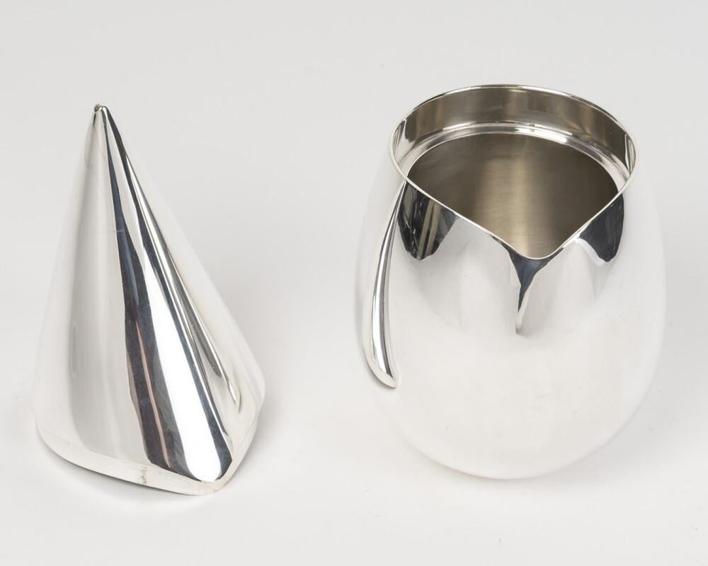 CHRISTOFLE – 21st century modernist solid silver box im Angebot 1