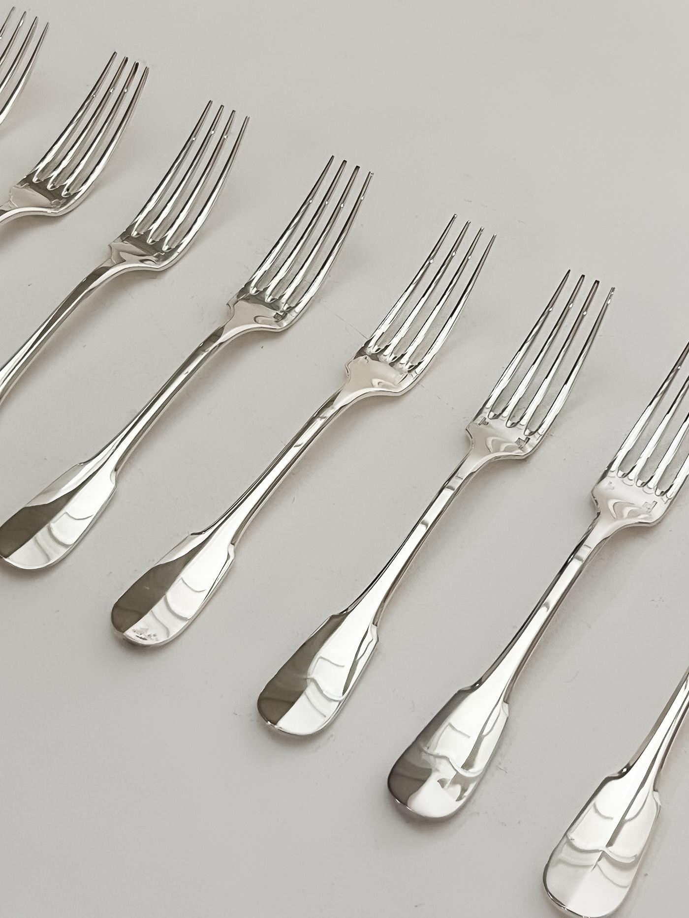 Christofle 26-piece silverware set In Good Condition For Sale In PARIS, FR