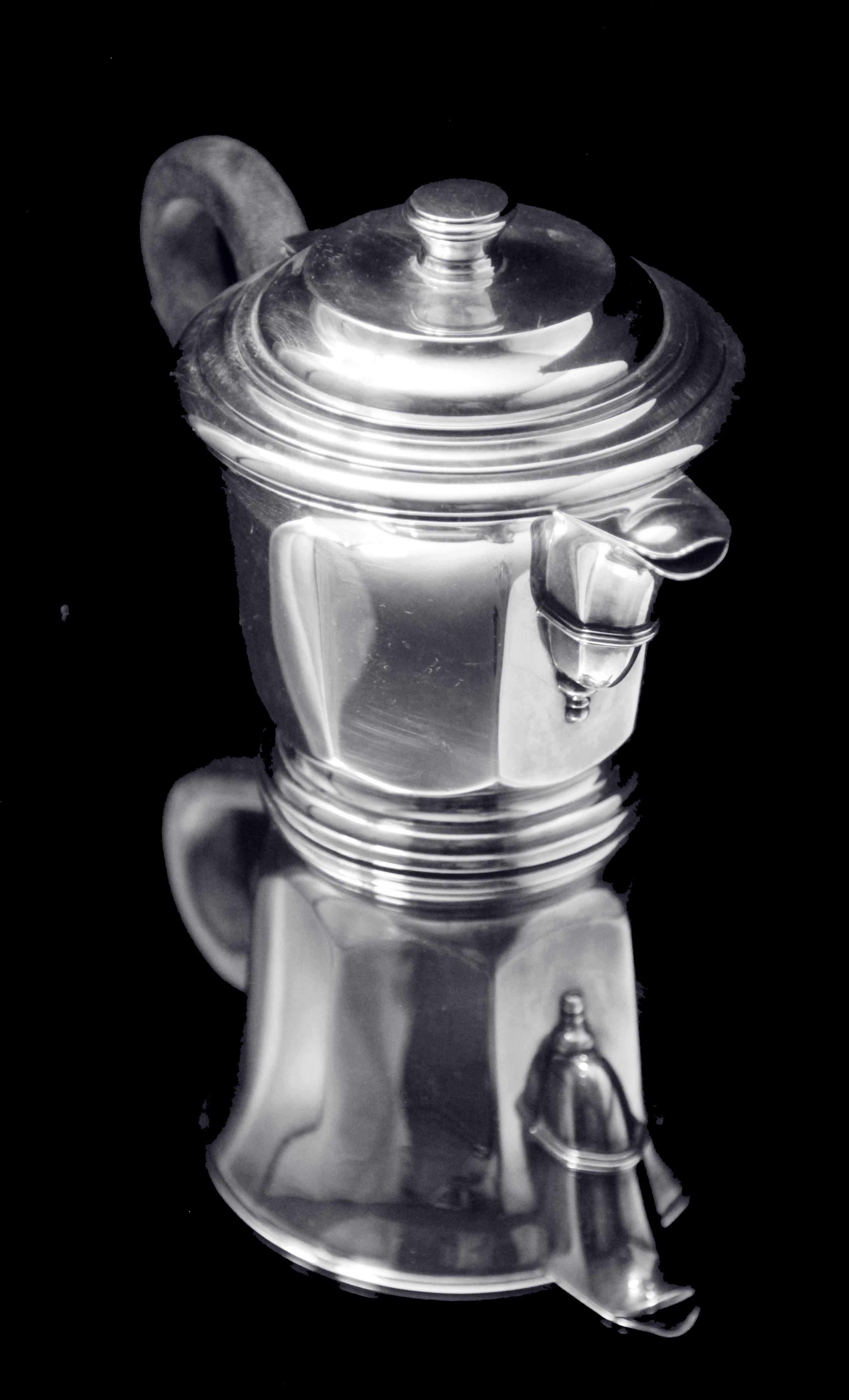 Christofle - 5 piezas ¡Juego de té original francés Art Déco de plata de ley, años 20 ! en venta 8