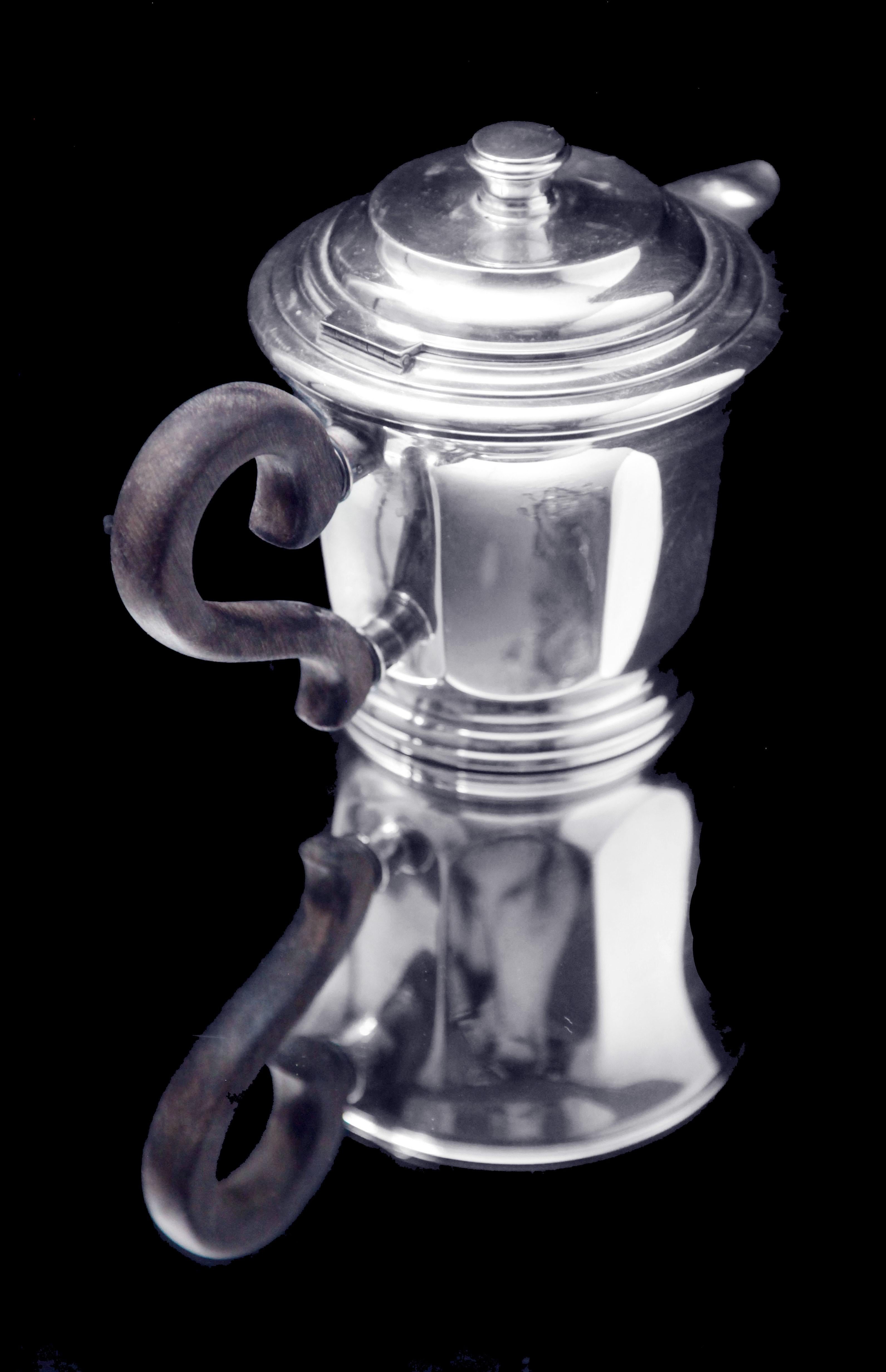 Christofle - 5 piezas ¡Juego de té original francés Art Déco de plata de ley, años 20 ! en venta 9