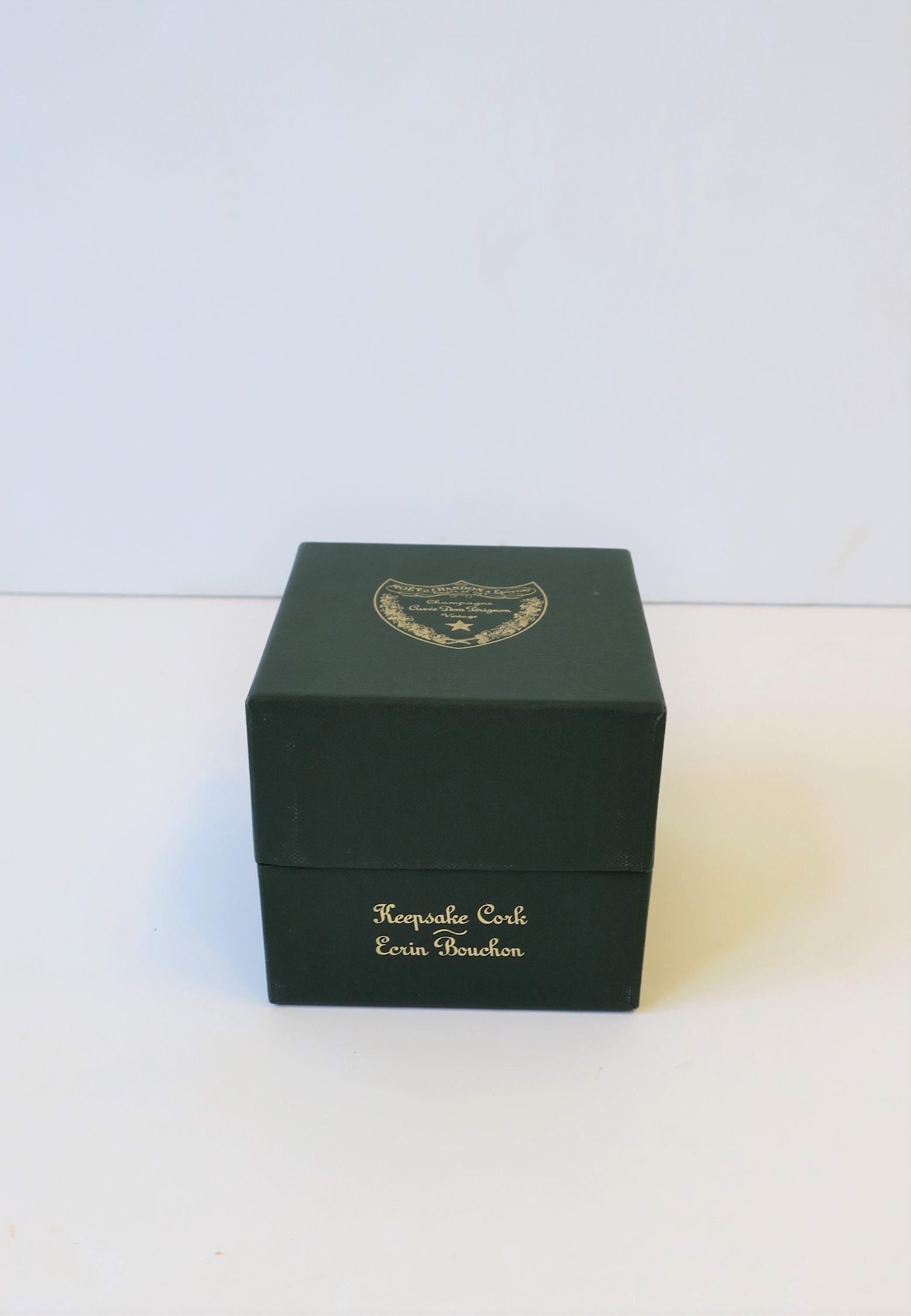 Late 20th Century Christofle and Champagne Dom Perignon Champagne Cork Box, 1999