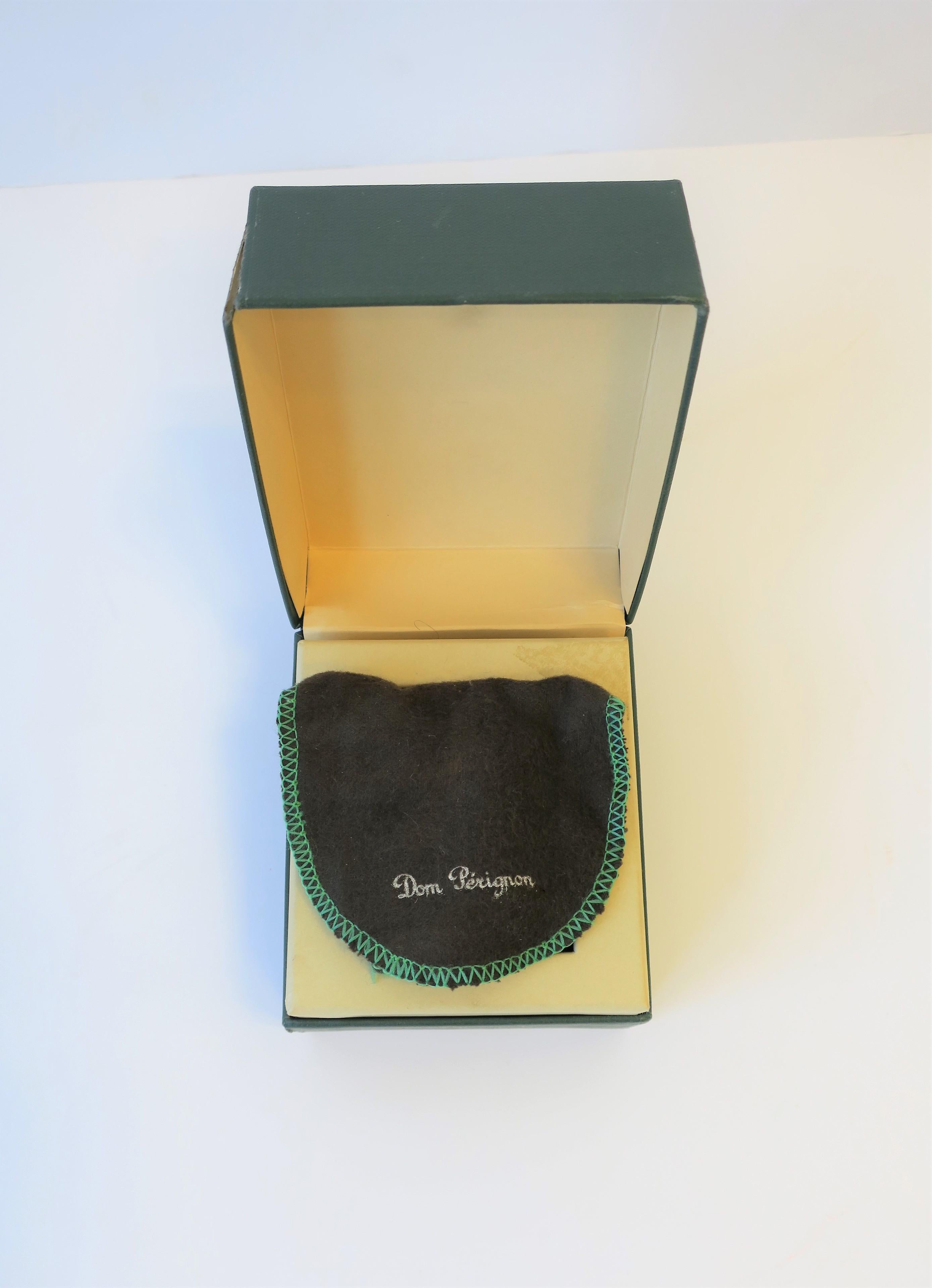 Metal Christofle and Champagne Dom Perignon Box, circa 1999