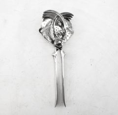 Christofle Antique Silver Plated Citrus Hand Press or Lemon Squeezer
