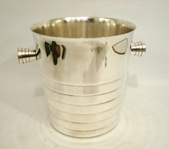 Christofle Art Deco / Modern Design Champagne, Wine Cooler, France, 1970s