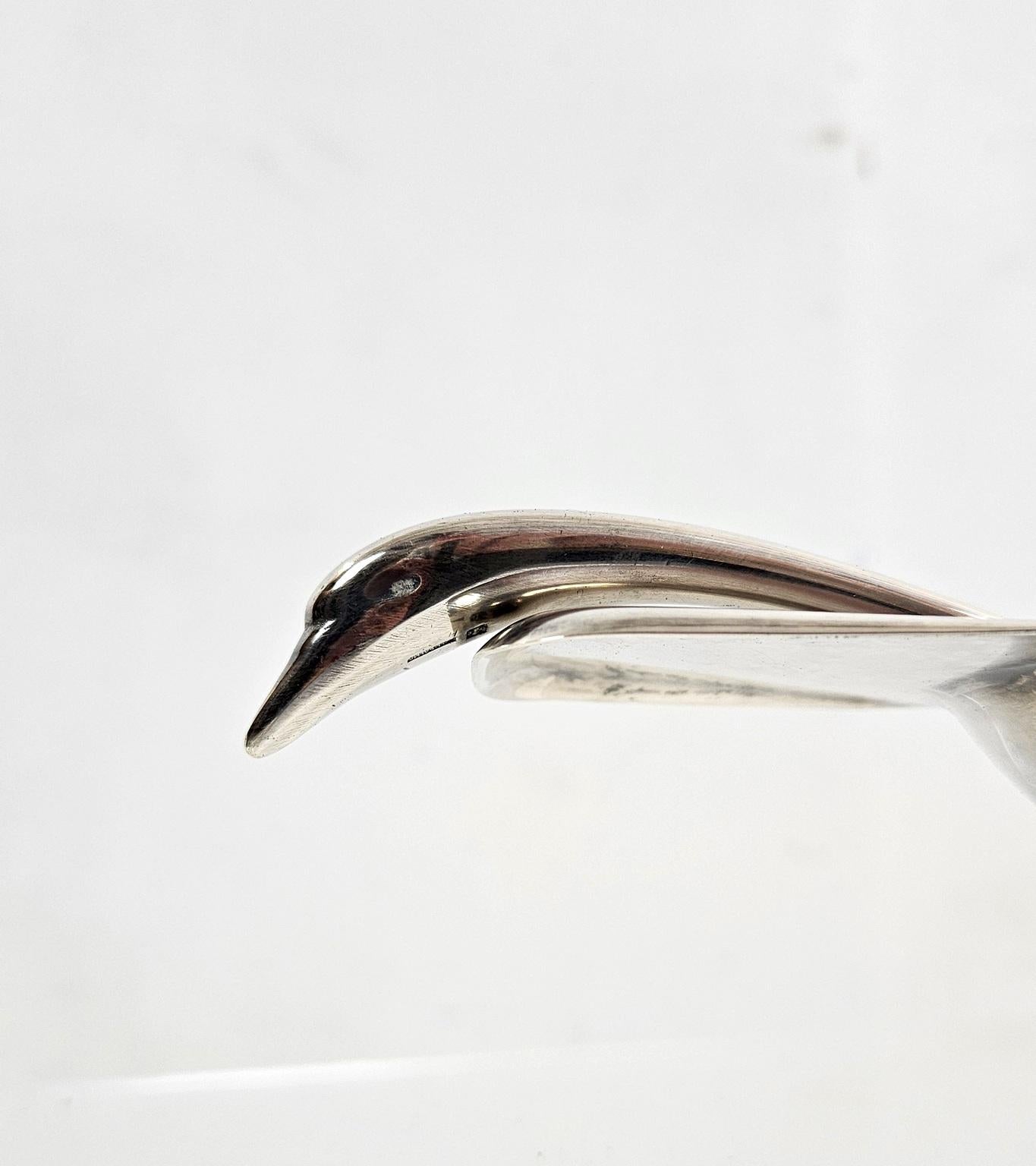 Christofle Art Deco Sauciere Schwan von Fjerdingstad im Zustand „Gut“ im Angebot in Albano Laziale, Rome/Lazio