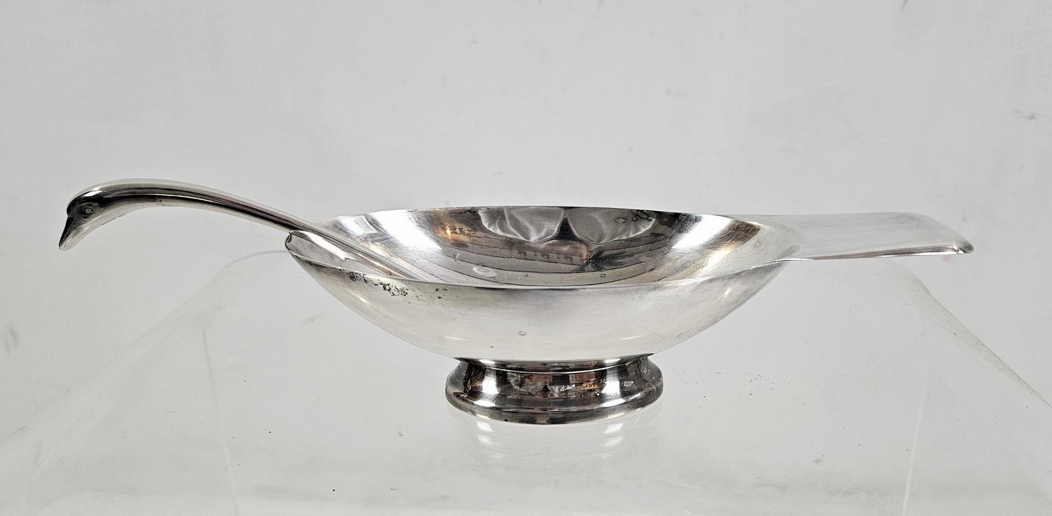 Christofle Art Deco Sauciere Schwan von Fjerdingstad im Angebot 3