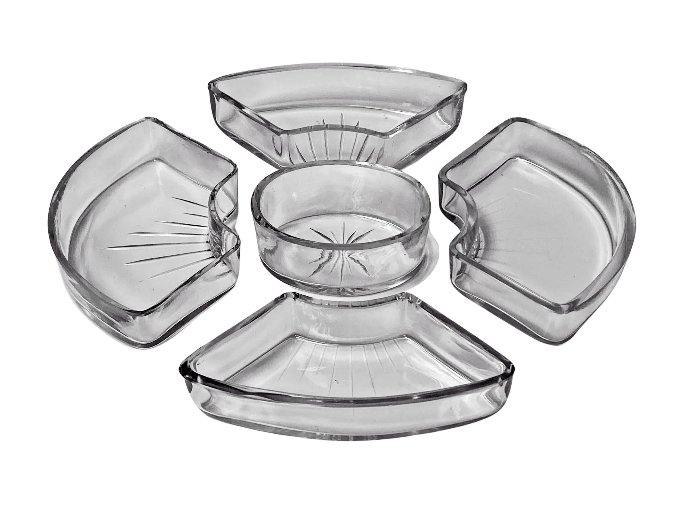 Silver Plate Christofle Art Deco Hors d'Oeuvres Platter Dish C.1935 For Sale