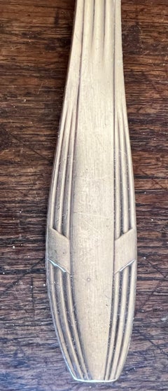 Christofle Art Deco Hotel Silver Flatware Set & Ladle, c. 1930's