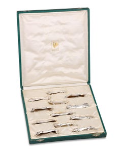 Christofle Art Deco Knife Rests, Set Of 12