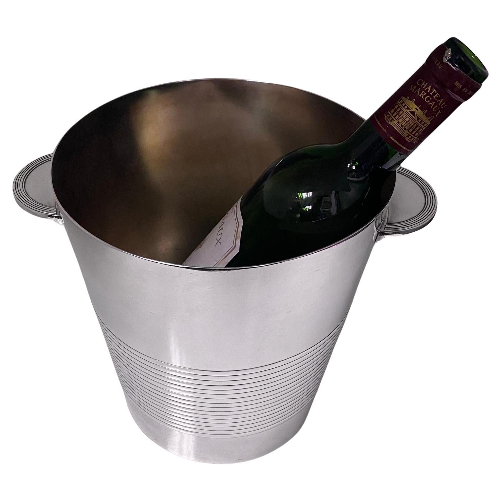 Christofle Art Deco Luc Lanel  Champagne Wine Bucket Cooler 3