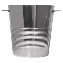 Christofle Art Deco Luc's Design, secchiello refrigerante per vino e champagne, C.C. 1950