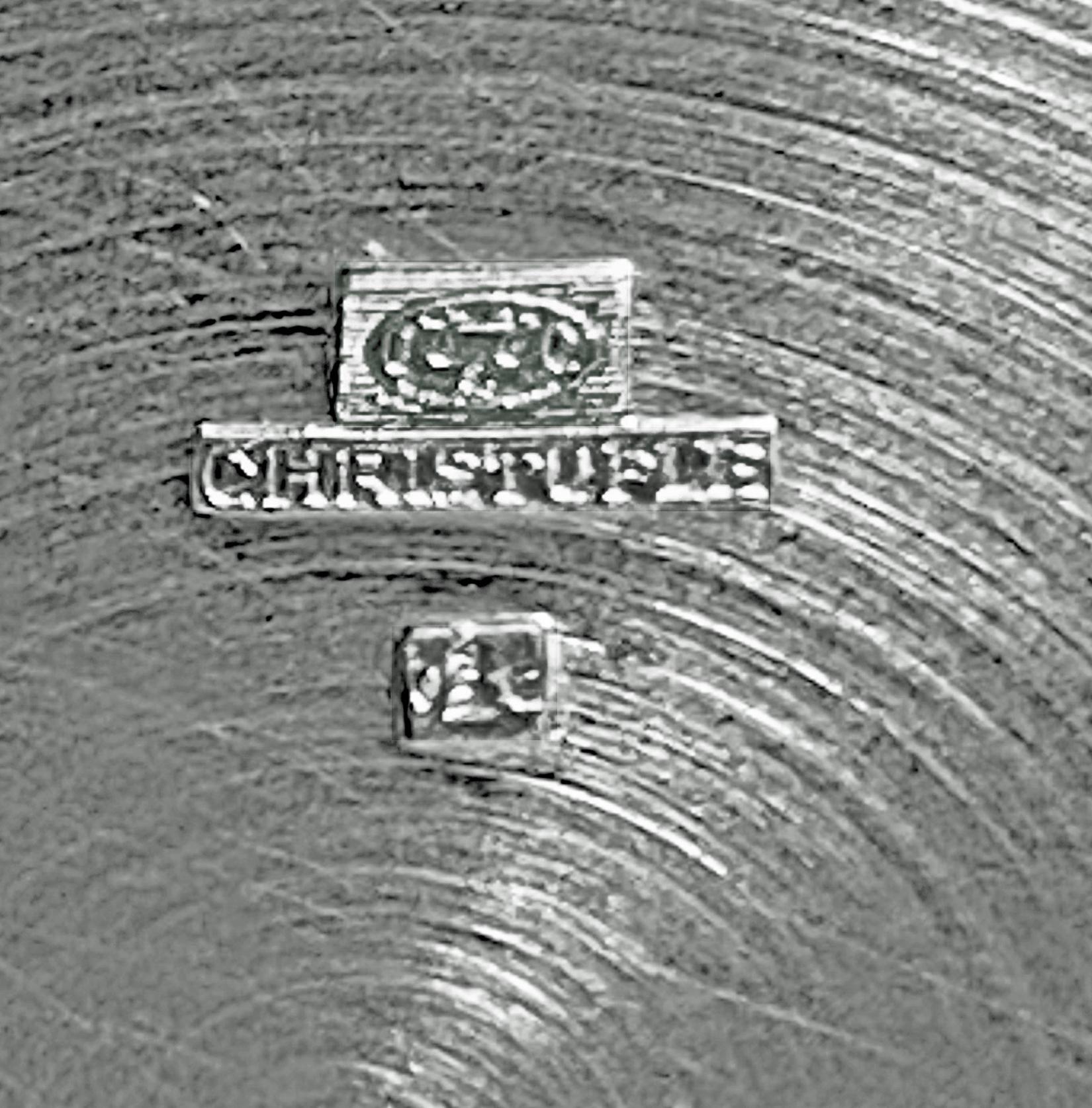 Silver Plate Christofle Art Deco Luc Lanel Silver plate Wine Bucket Cooler, C.1950