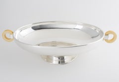 Centre de table en métal argenté Christofle Art Deco, France circa 1930