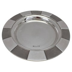 Christofle Art Deco Vassoio portachiavi o Vide-Poche placcato in argento con scatola originale