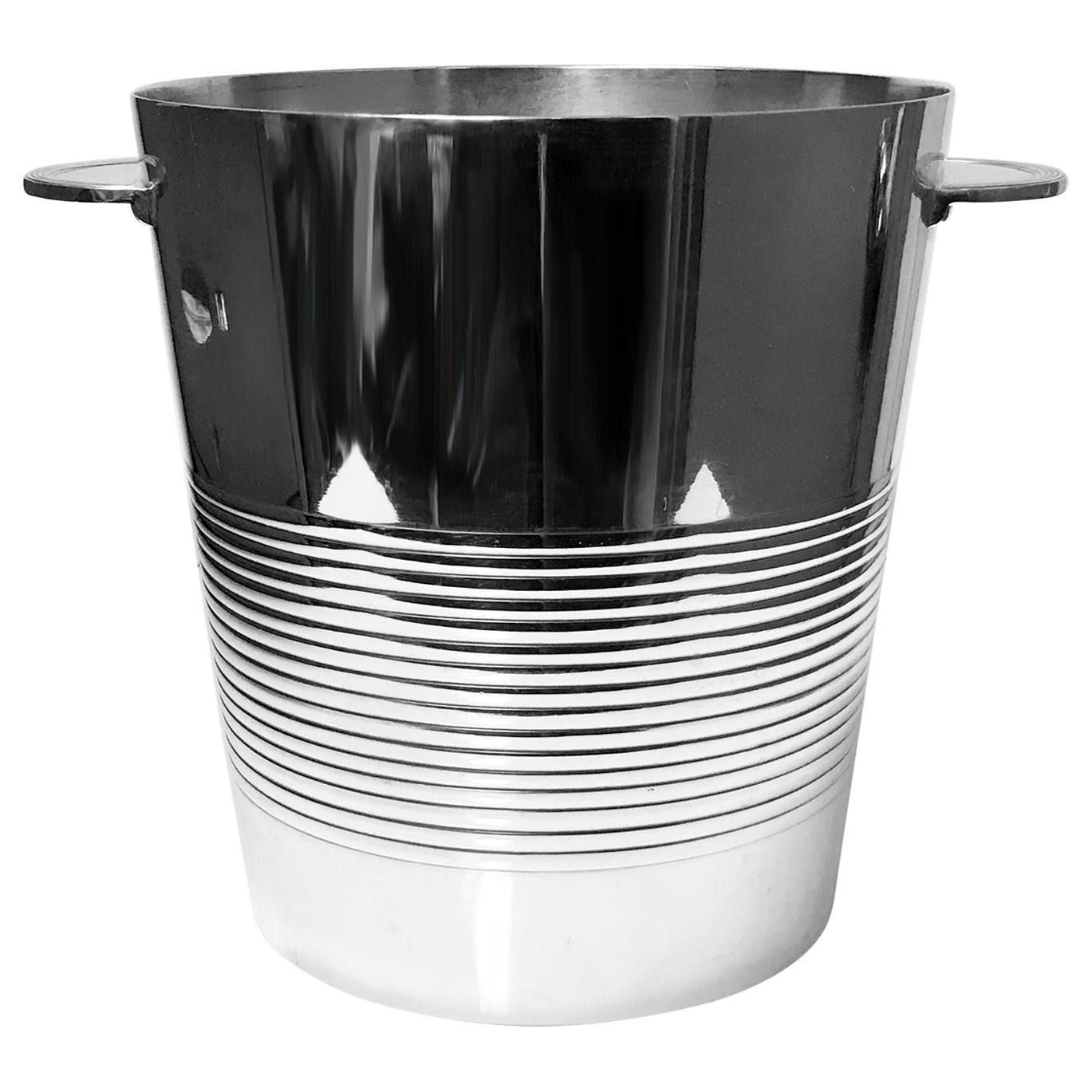 Christofle Art Deco Wine Bucket Cooler, circa 1930
