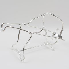 Christofle Barware Silver Plate Bottle Holder Wine Pourer Server