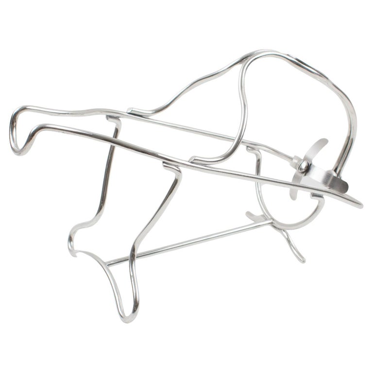 Christofle Barware Silver Plate Bottle Holder Wine Pourer Server For