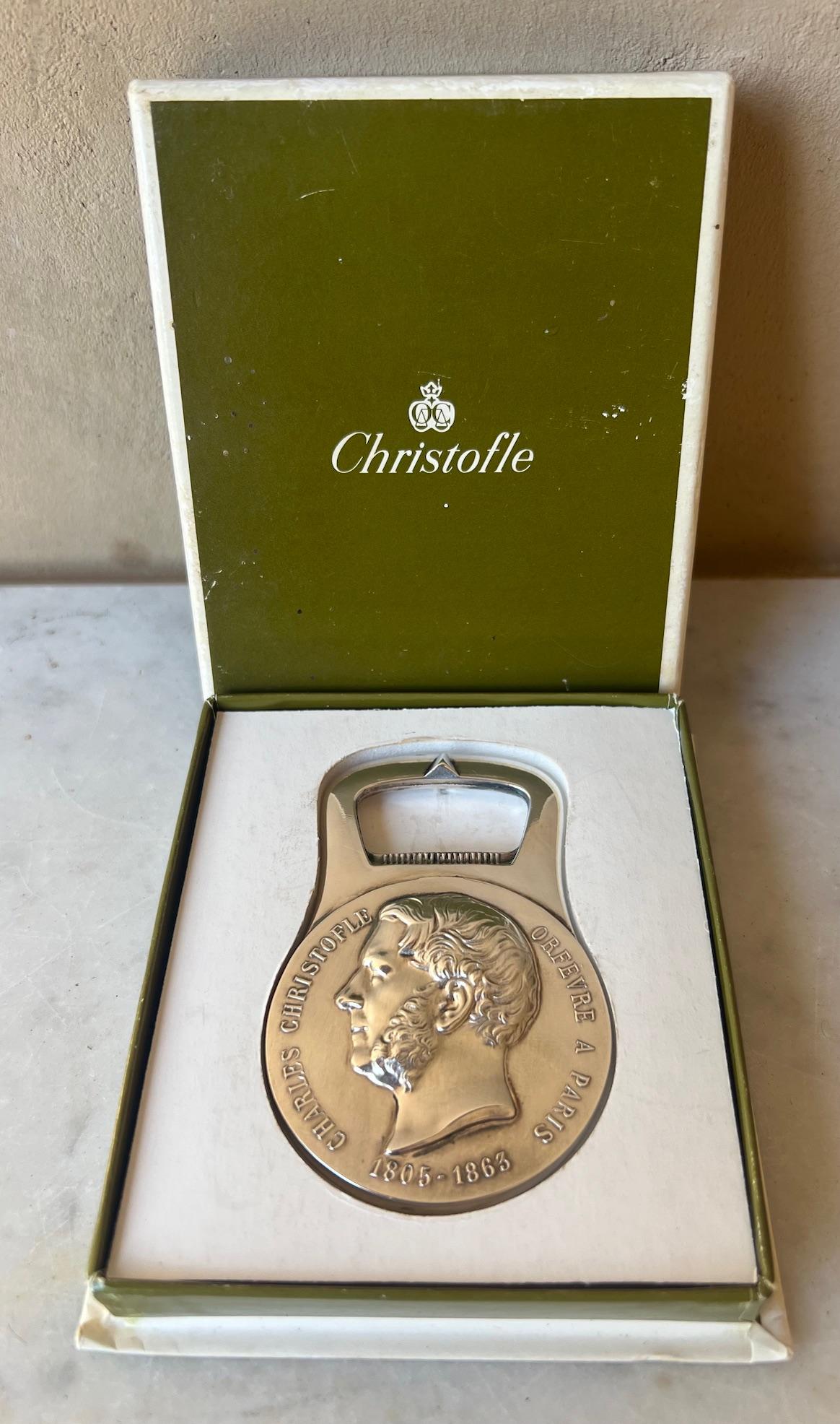 Apribottiglie Christofle, scatola originale, francese, c.C. 1975 in vendita 1