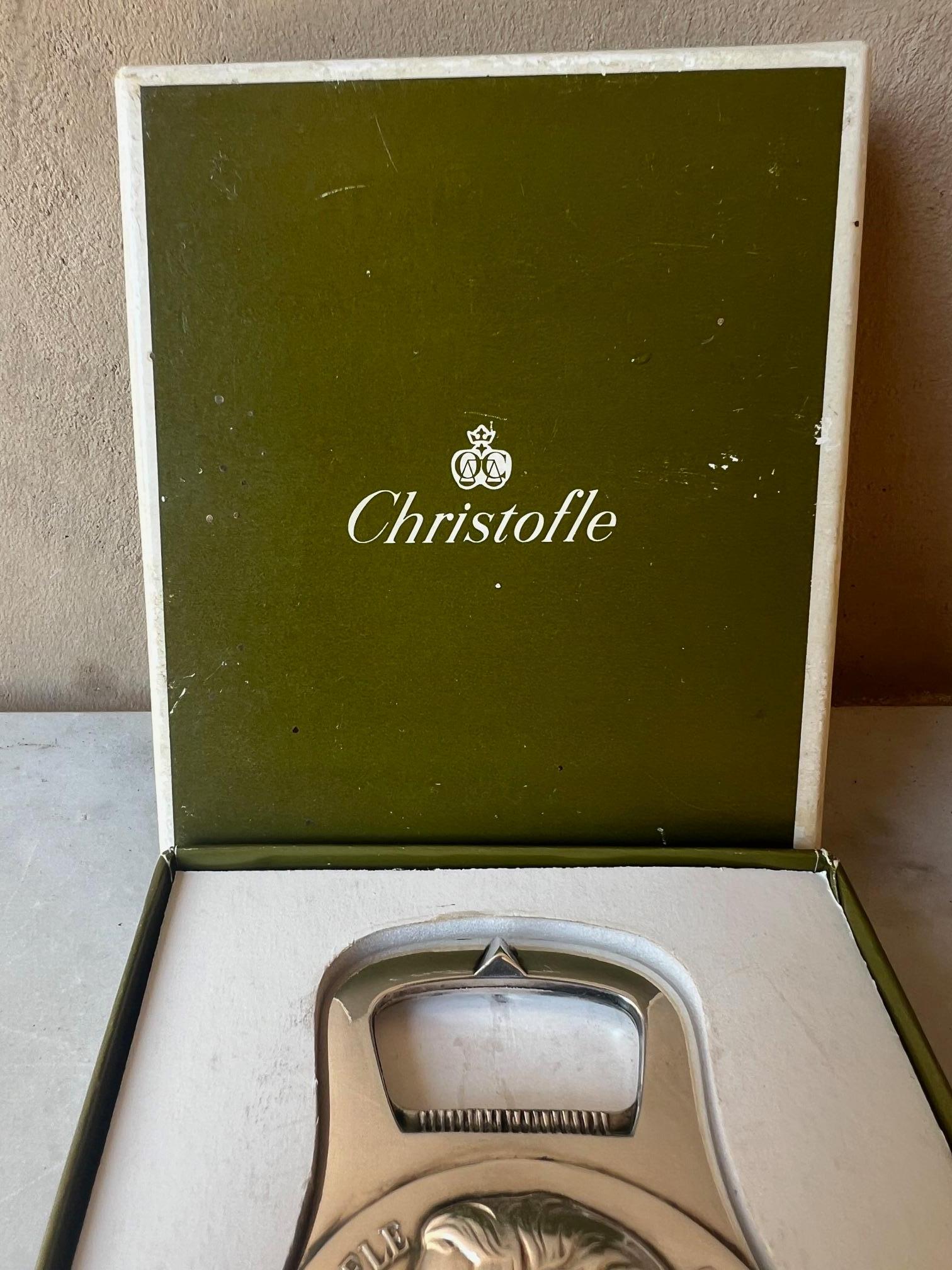 Fine XX secolo Apribottiglie Christofle, scatola originale, francese, c.C. 1975 in vendita