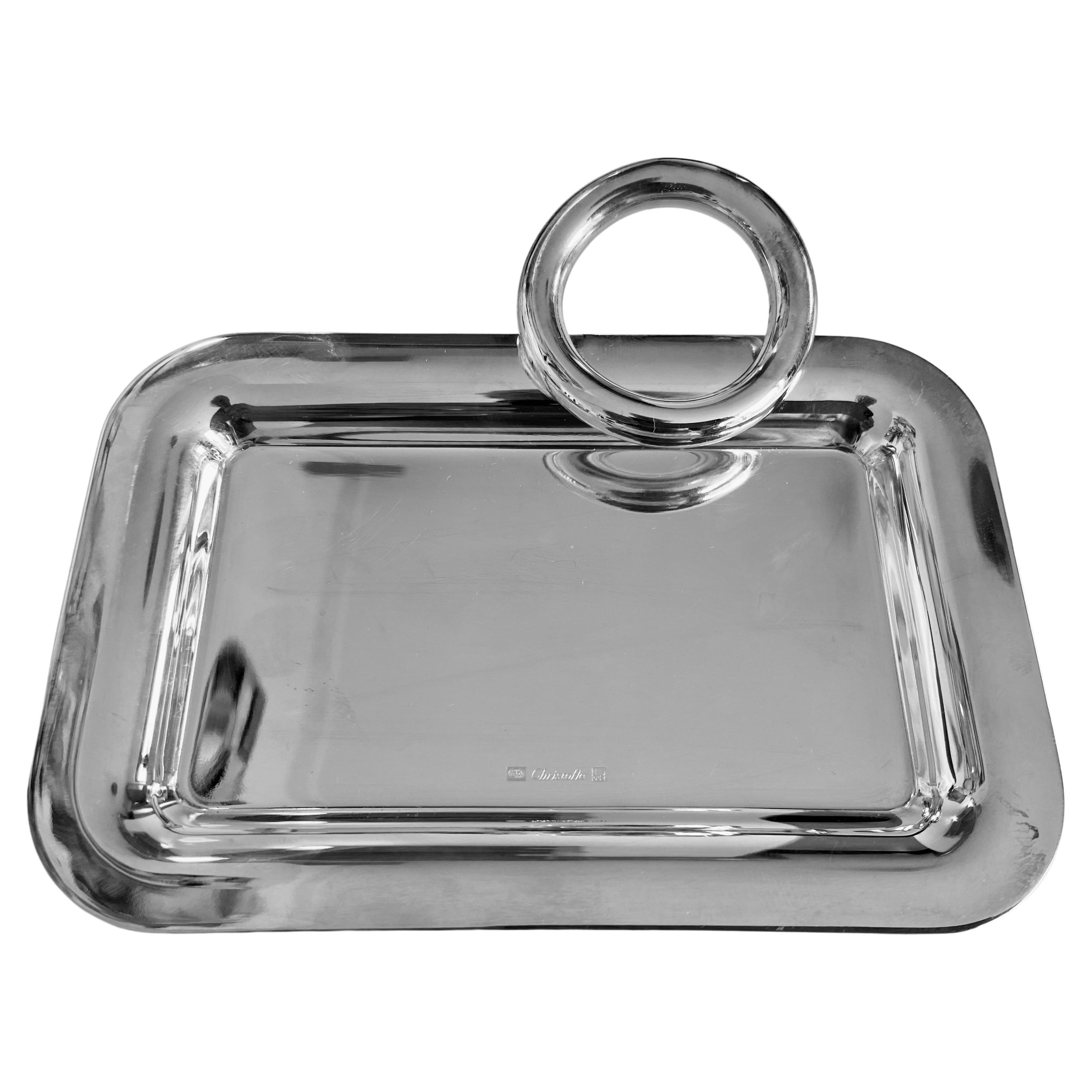 Christofle business card tray For Sale