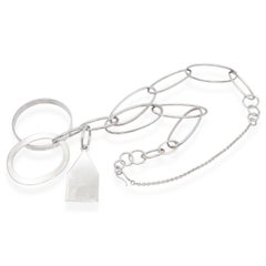Christofle by Taher Chemirik - Collana con tag a catena in argento 925