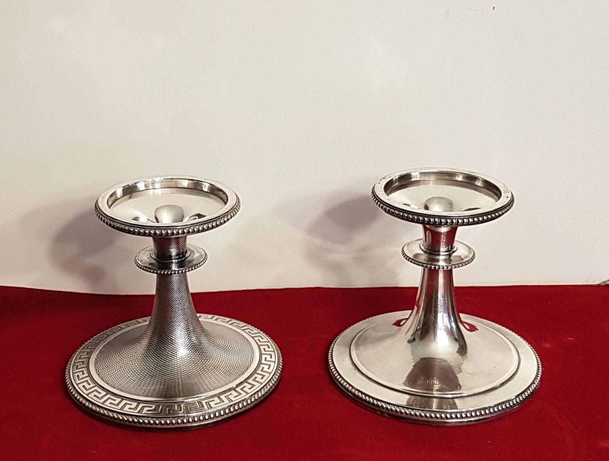 Christofle Candlesticks, Silver-Plated For Sale 5