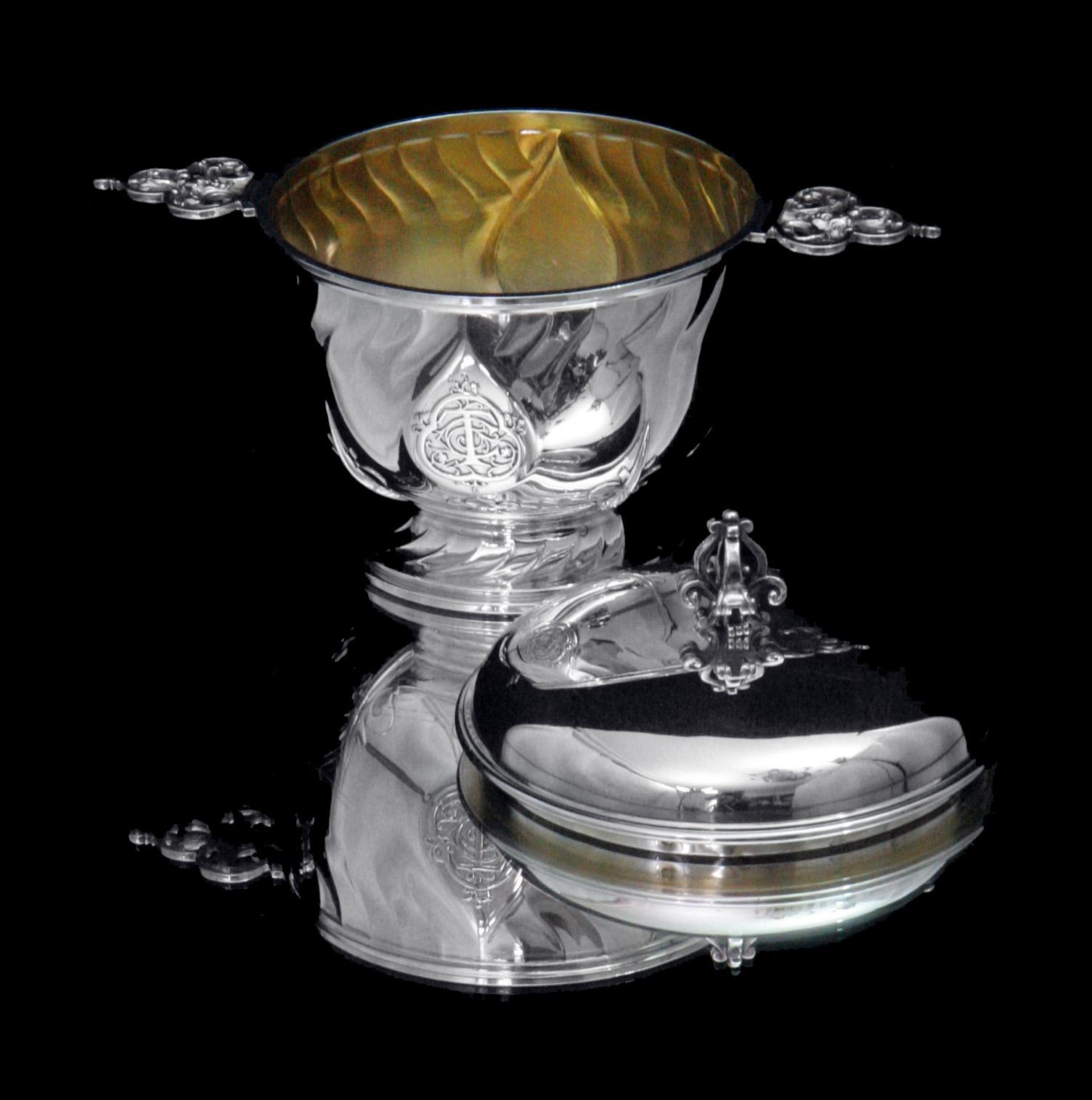 Christofle (Cardeilhac) - 10pc.  950 Sterling Silver Tea Set - Renaissance Model For Sale 2