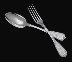 Christofle (Cardeilhac) - Juego de Cubiertos de Plata de Ley 950 44 piezas, Modelo Bagatelle.