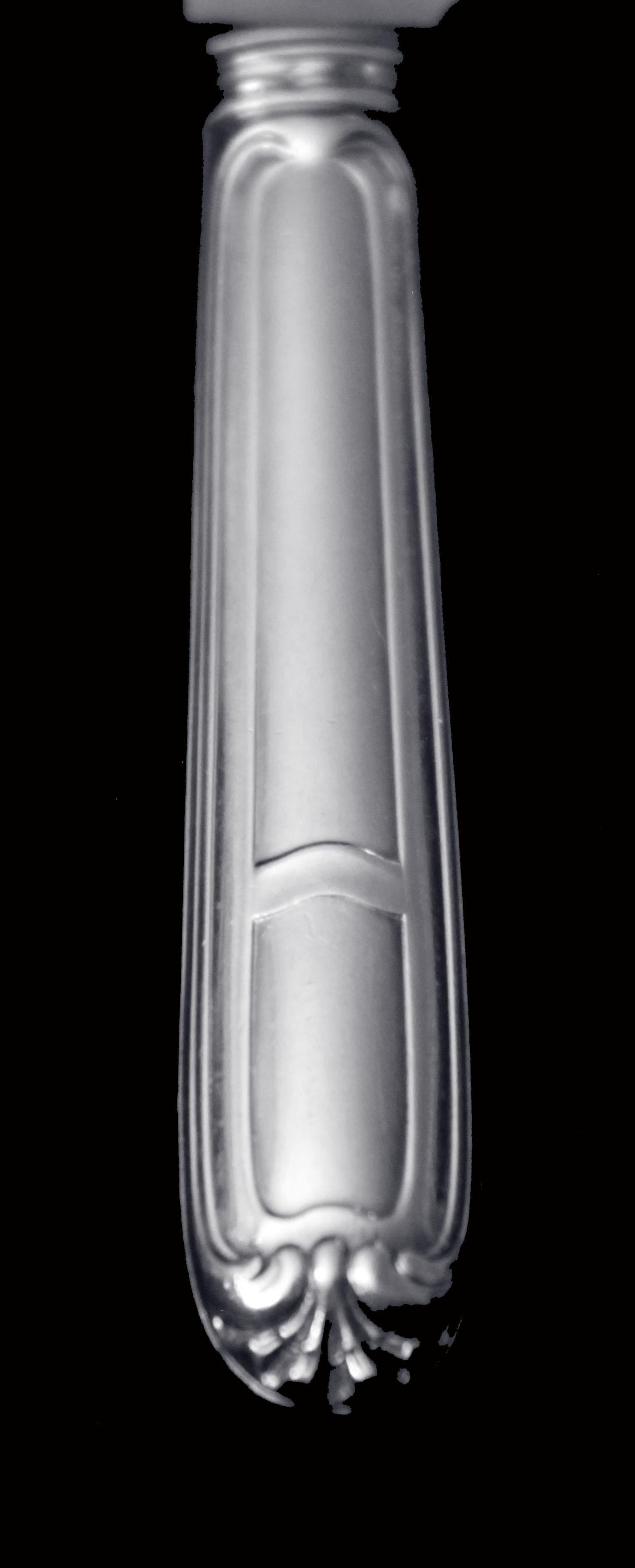 ¡Christofle (Cardeilhac) Juego de 88 cubiertos de plata de ley, Germain Port Royal ! en venta 5