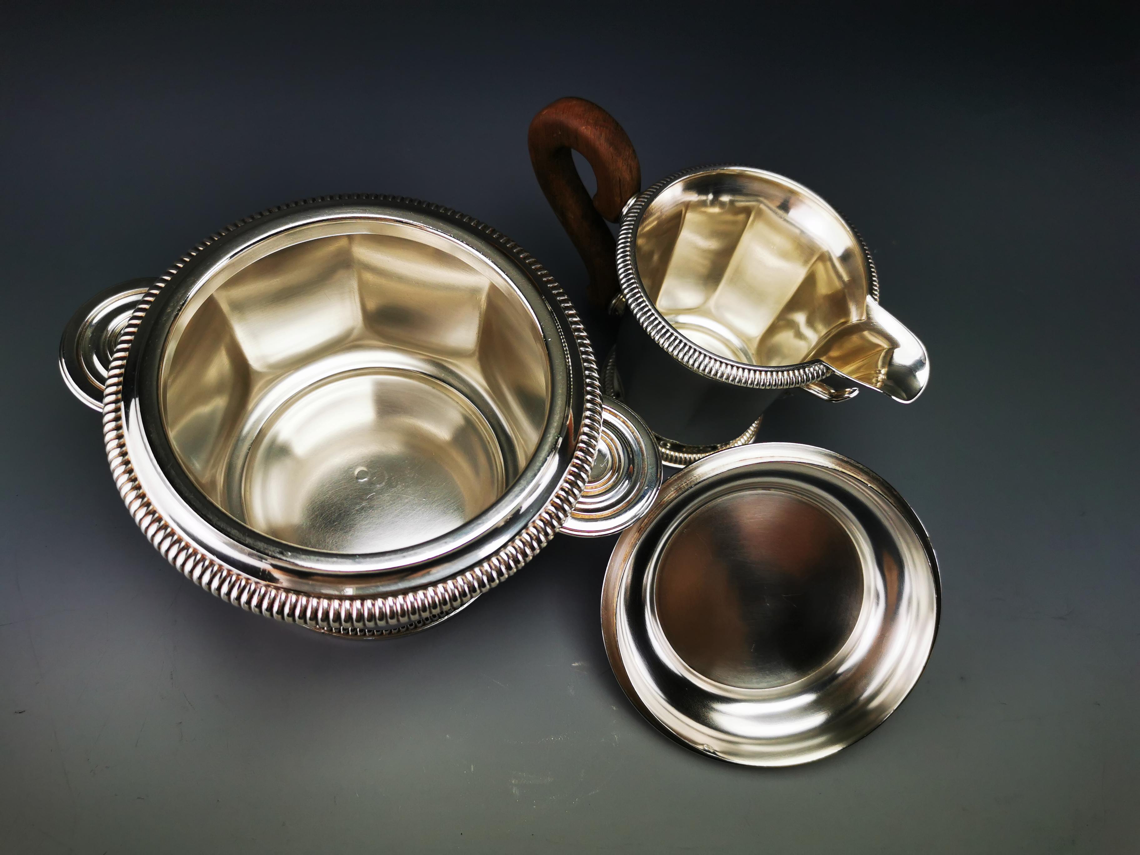 Christofle / Cardeilhac, Art Deco Sterling Silver Coffee /Tea Service For Sale 2