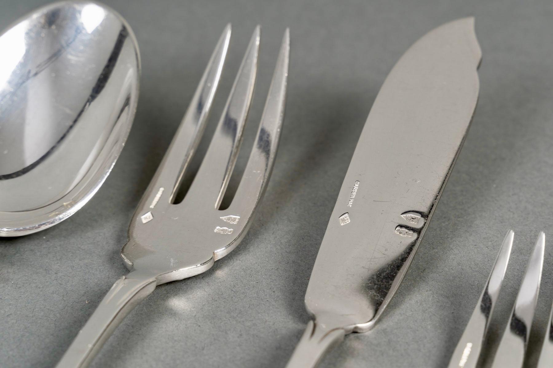Cubertería Christofle & Cardeilhac Cubiertos Renacimiento Plata de Ley 143 Piezas 5