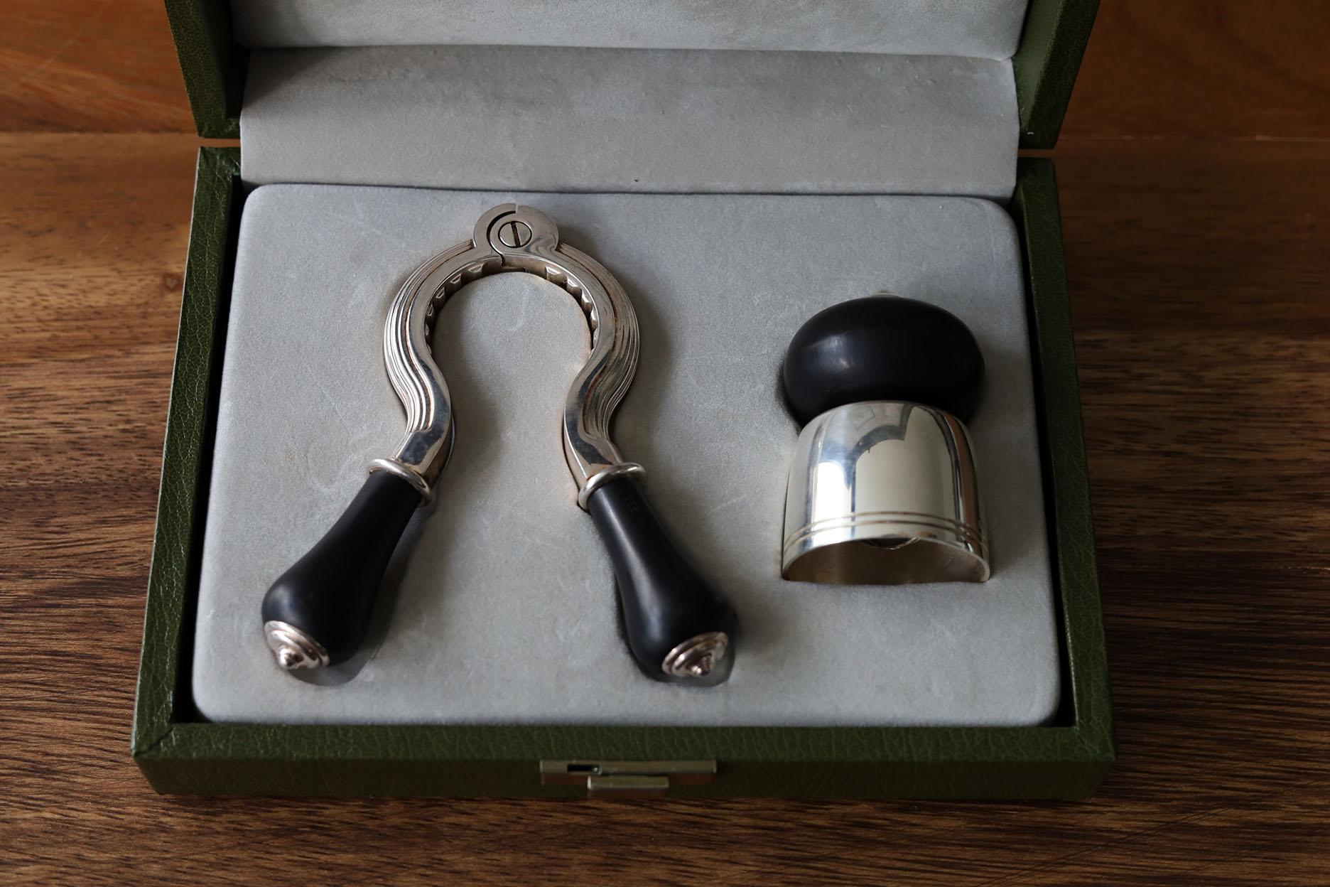 Belle Époque Christofle Champagne Set Cork Puller & Bottle Stopper