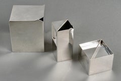 Christofle - Coffee Tea Set Art Deco Modernist Geometrie Silver Plated